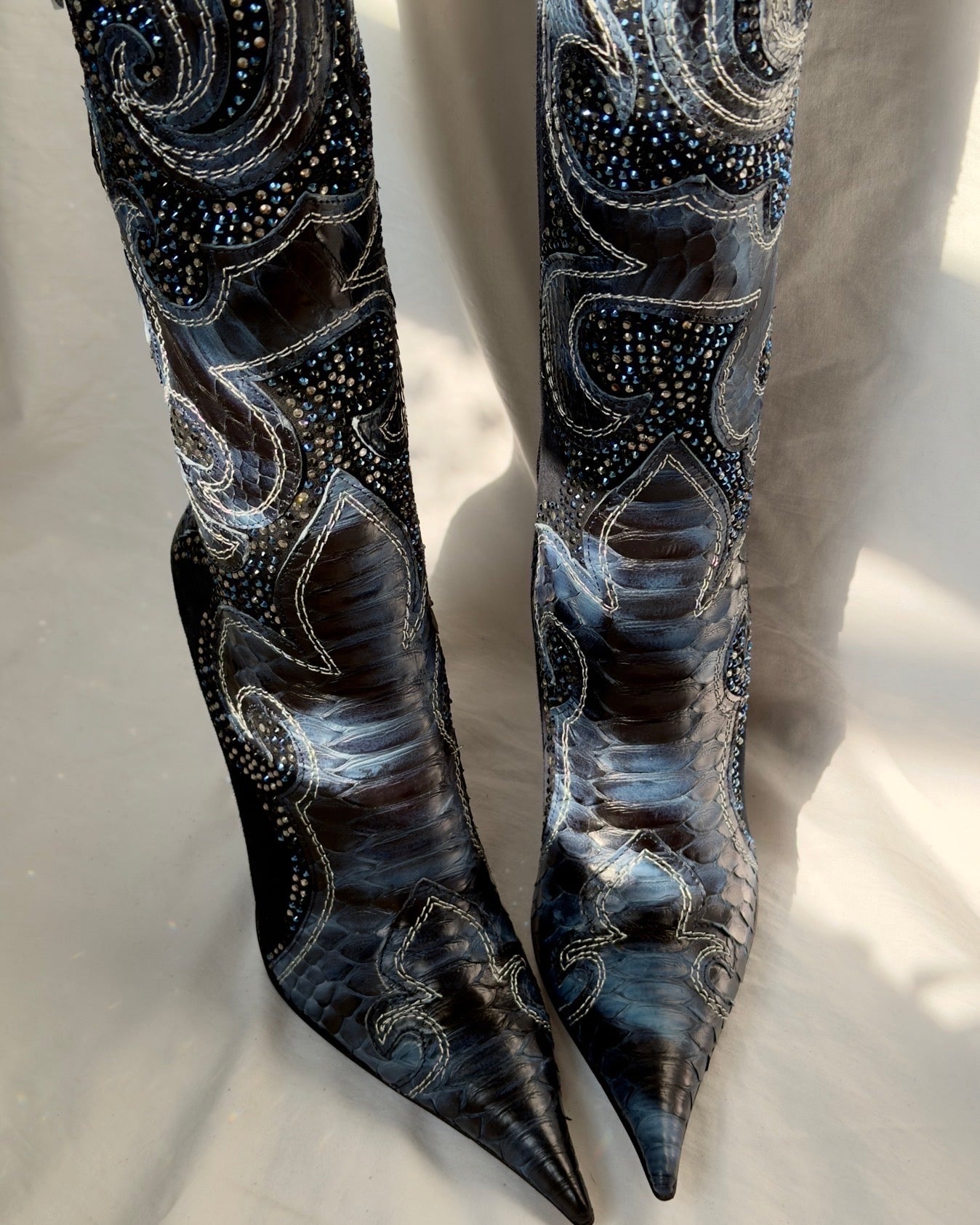 Hamlet Couture Italian Python Boots