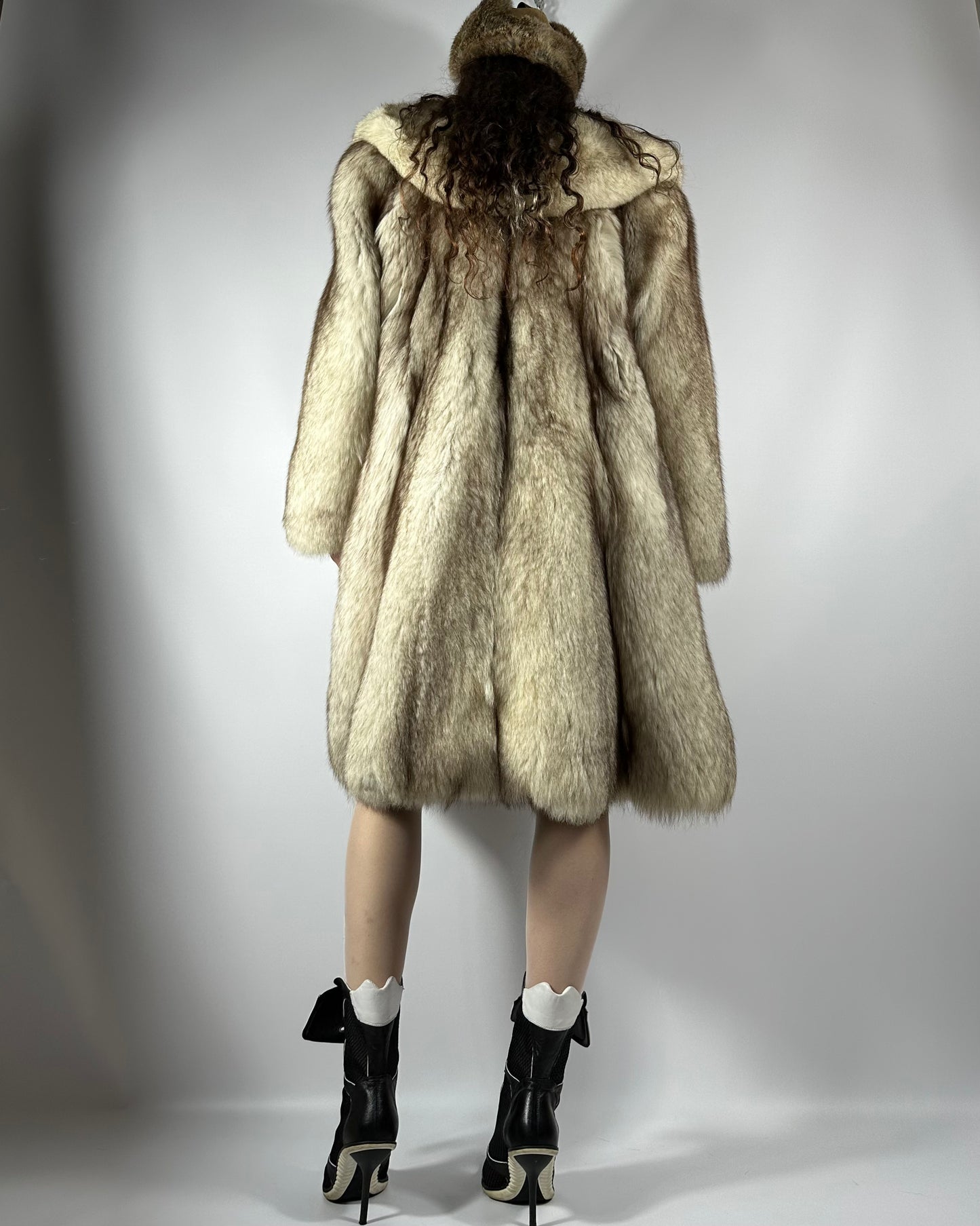 Vintage Arctic Fox Fur Coat