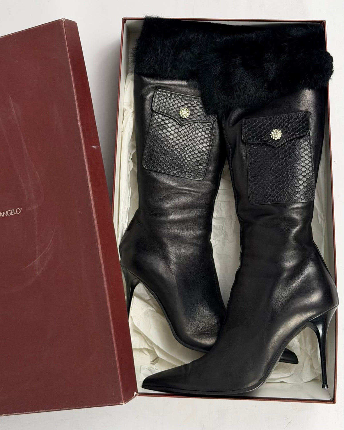 Vintage Italian Leather Boots — 39