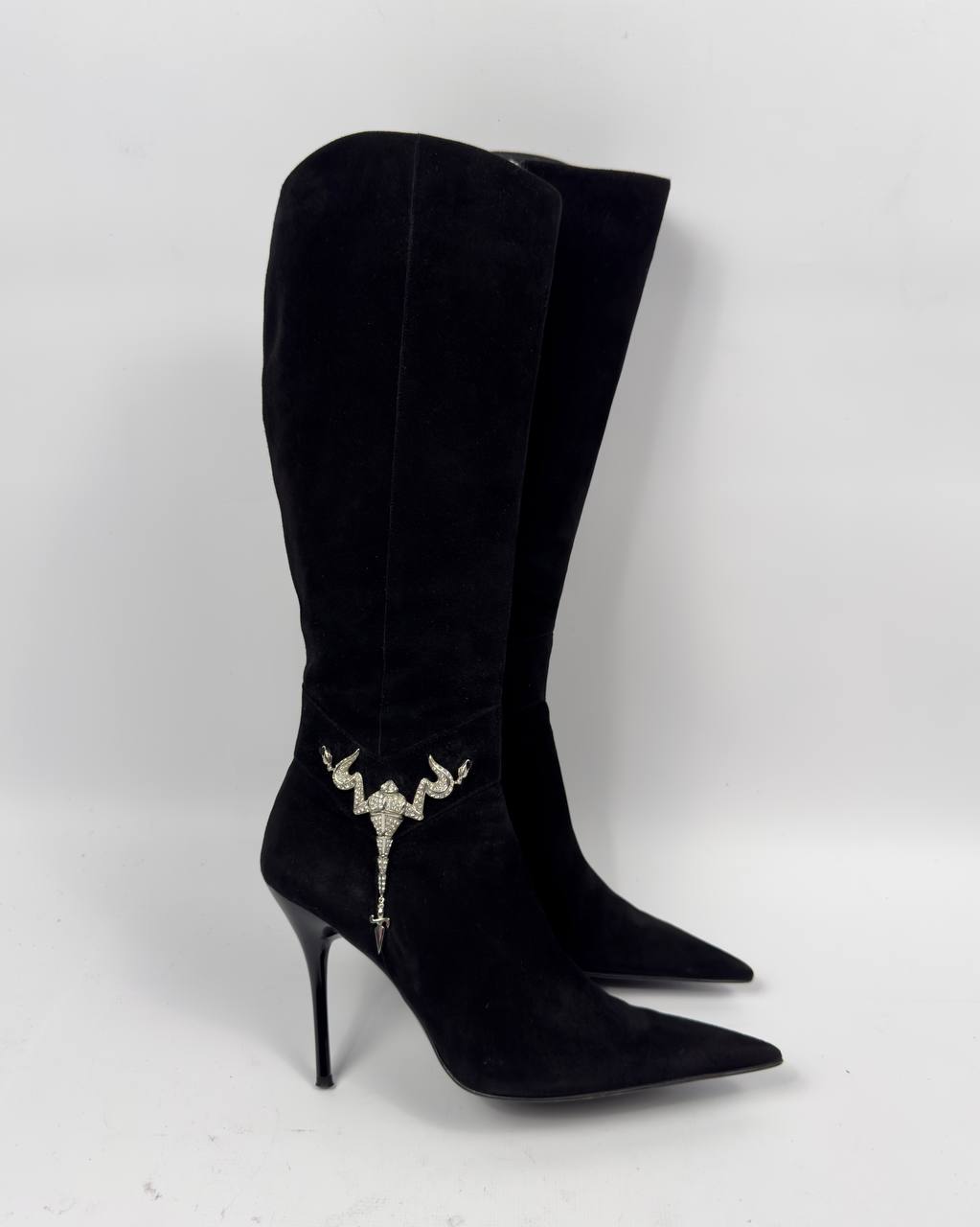 Cesare Paciotti Vintage Italian Scorpion Suede Boots — 39.5/40