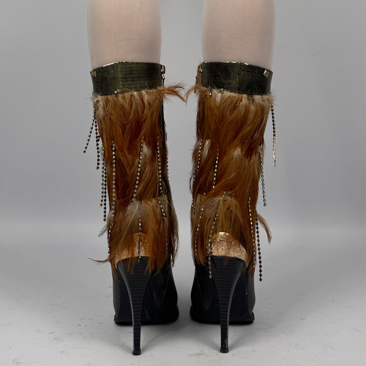 Vintage Italian PU Fur Boots — 39.5 NUANCE ❣️