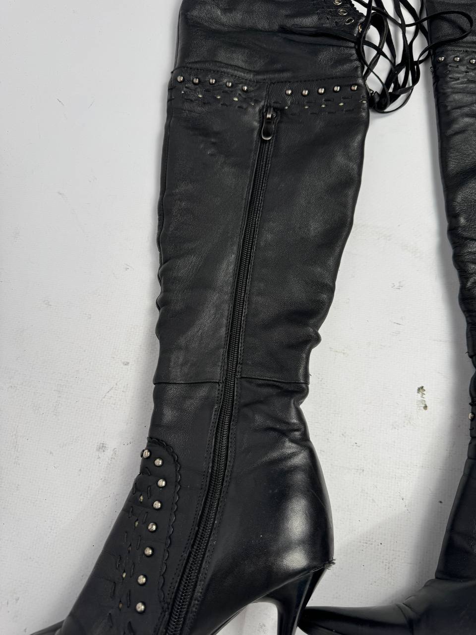 Vintage Italian Leather Boots — 37/38