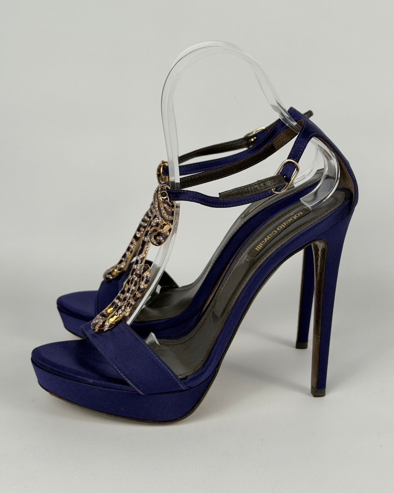 Roberto Cavalli Snake Heels — 38