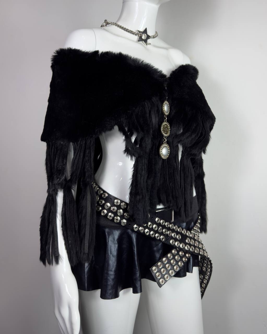 Vintage Legate Italian Fur Cape Top