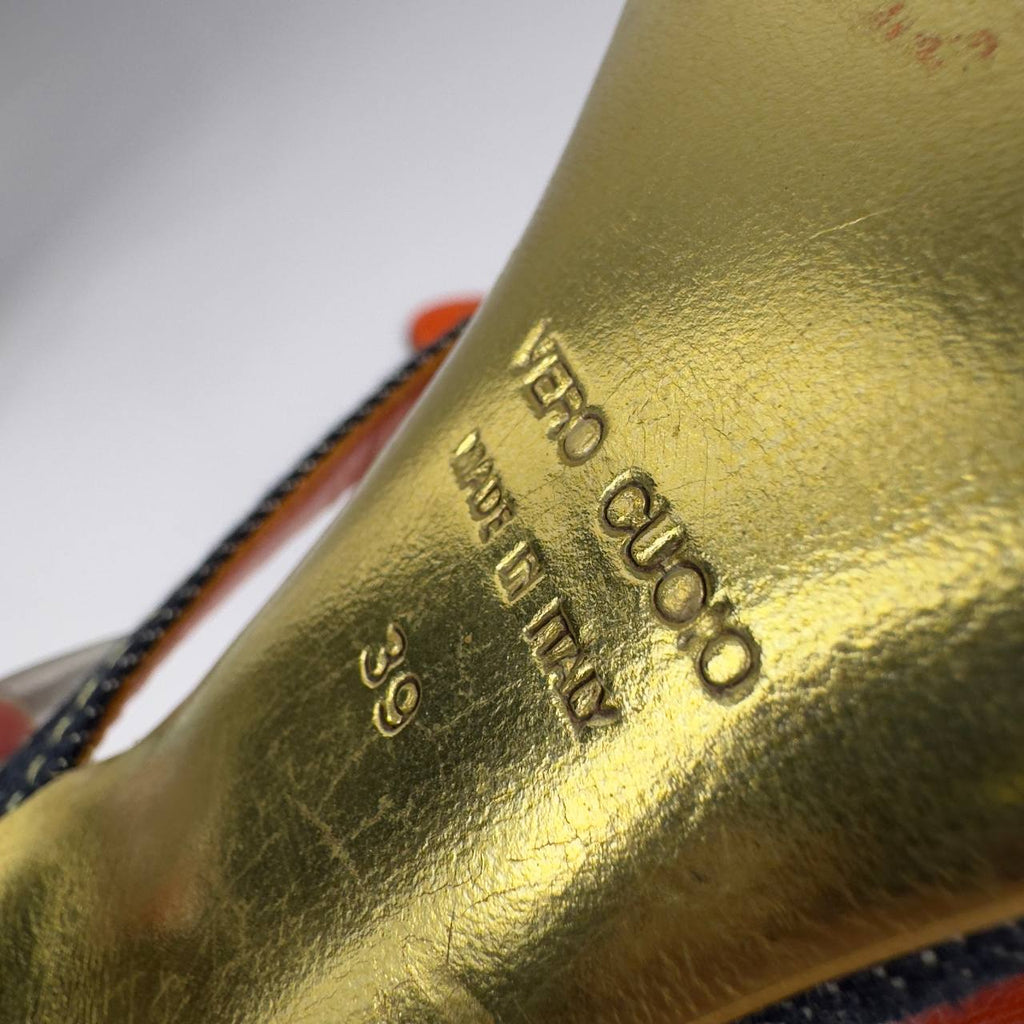 Dsquared2 2005 Crab Denim Heels — 39