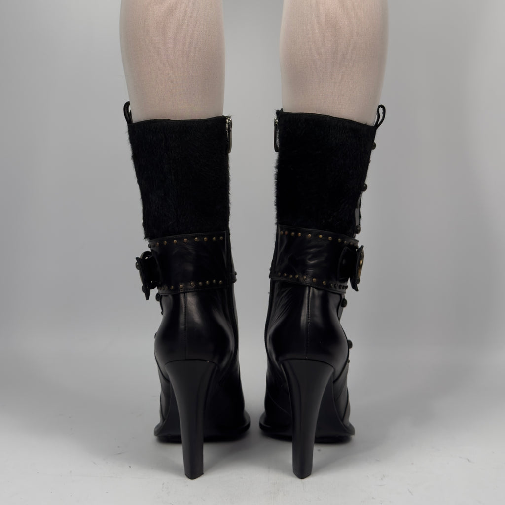 Vintage Leather Boots — 40