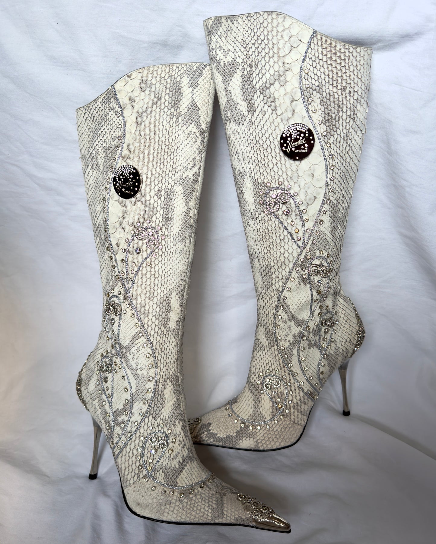 Hamlet Couture Italian Python Boots