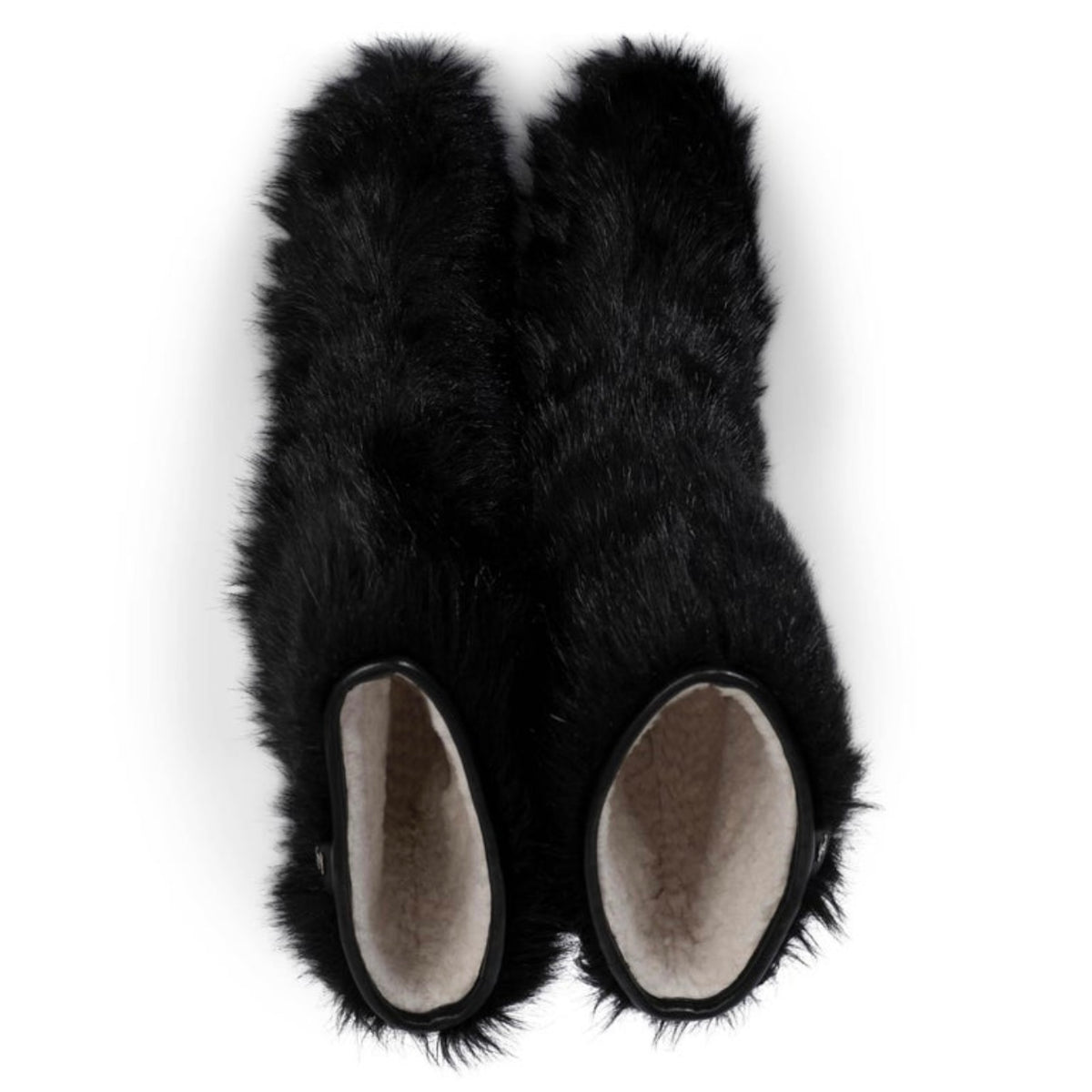 CHANEL Runway 2010 Faux Fur Ice Wedge Yeti Boots — 37.5/38