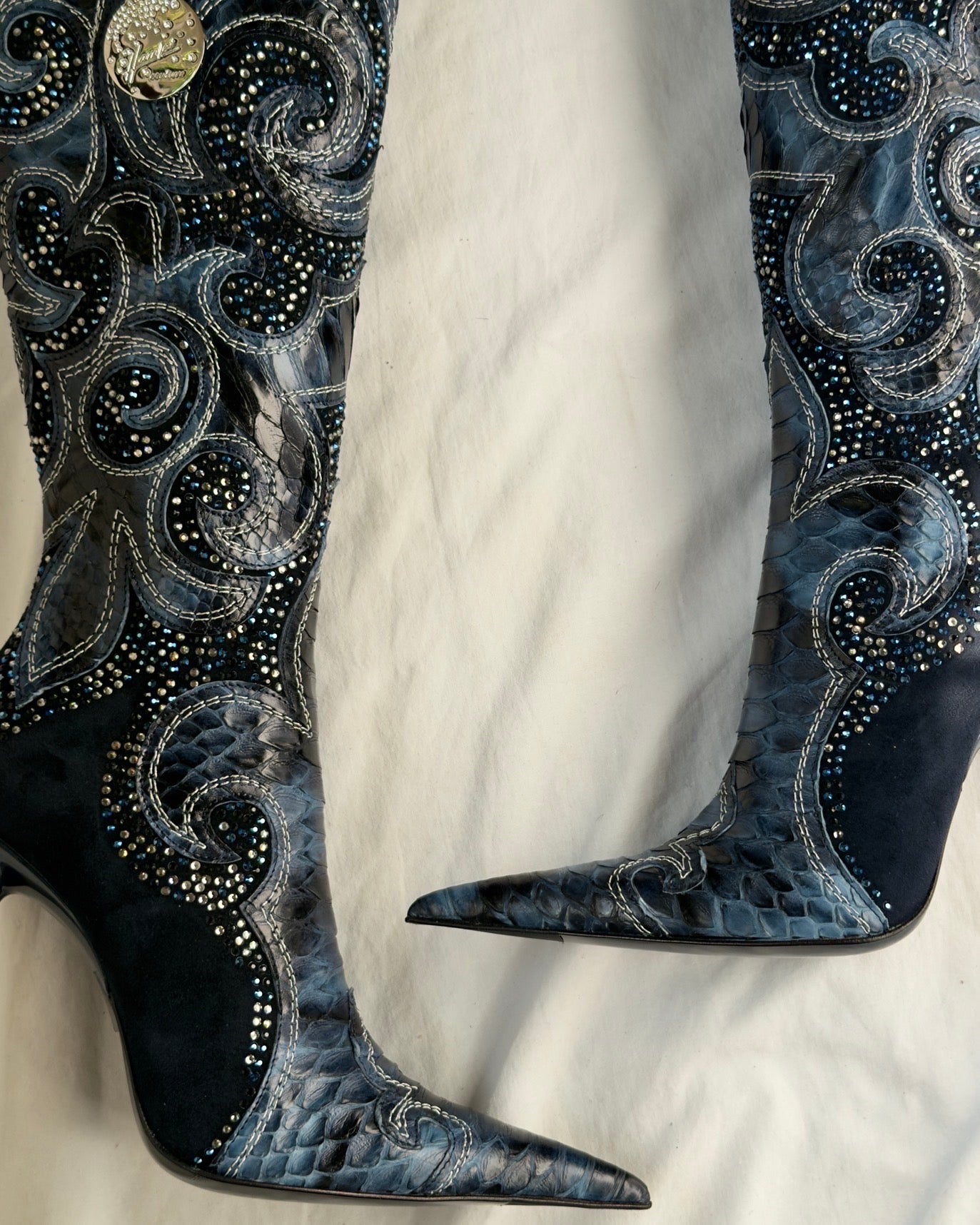 Hamlet Couture Italian Python Boots