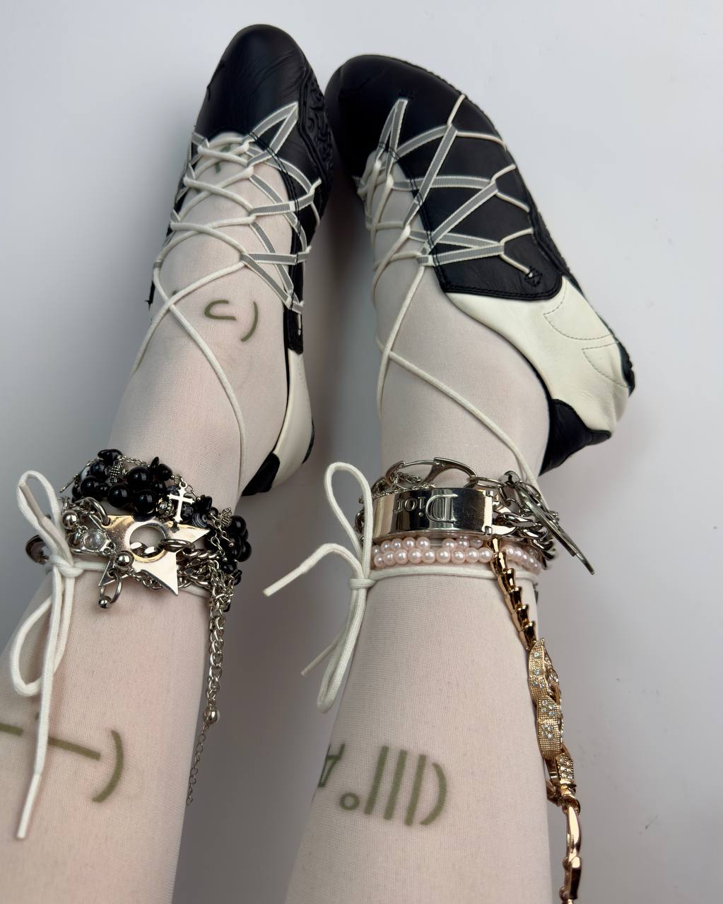 Puma Vintage Lace Up Ballet Flats — 37/37.5