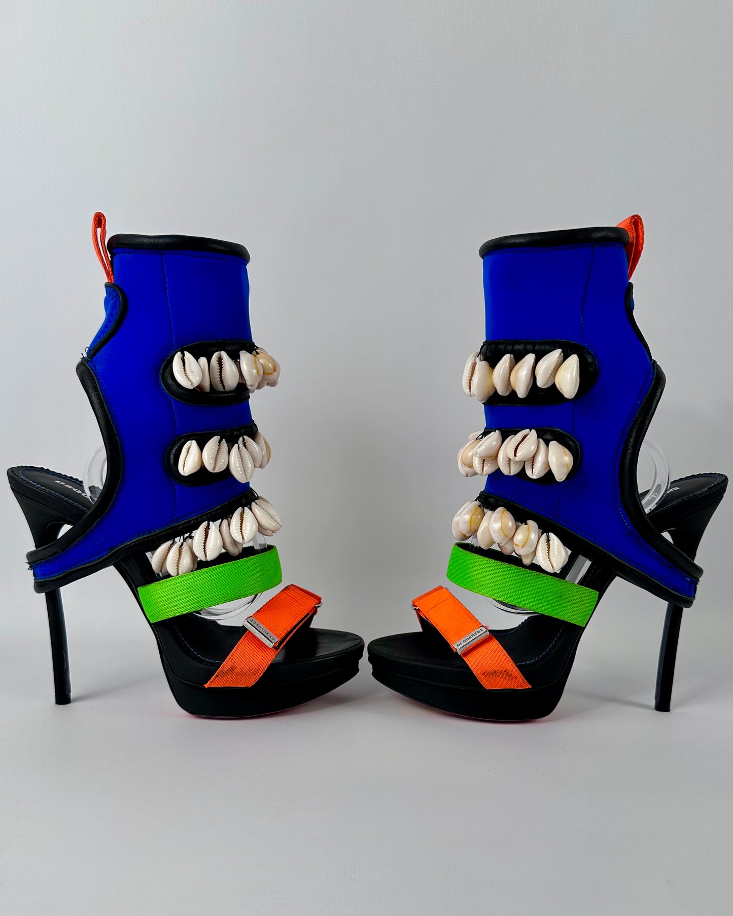Dsquared Spring 2016 “Surfer’s Paradise” Seashell Heels — 38