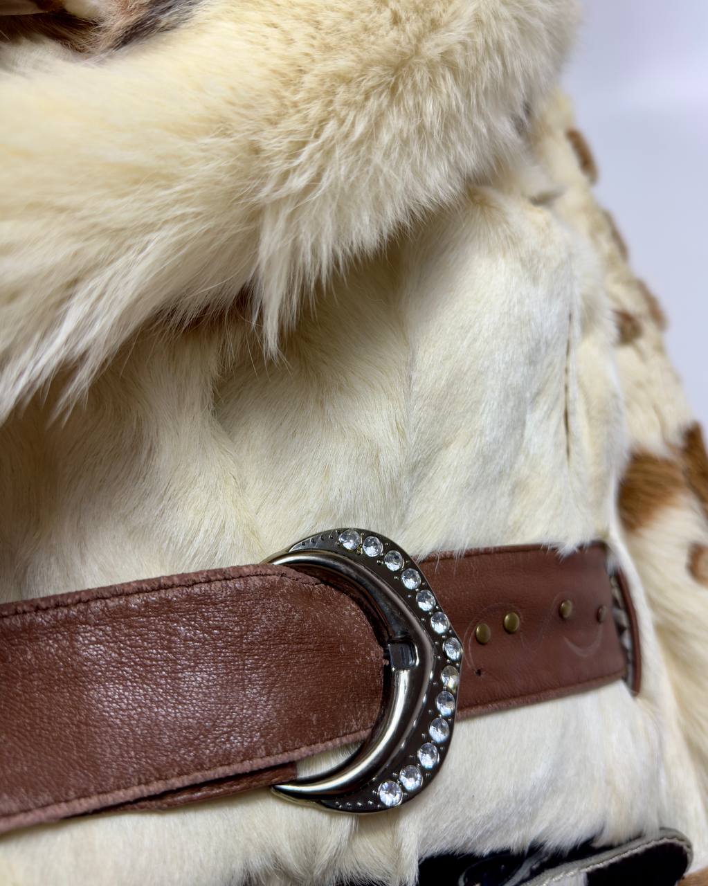 Vintage Fur Leather Jacket XS/M