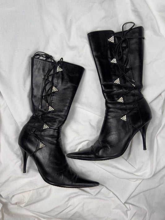 Vintage Leather Boots 38/38.5