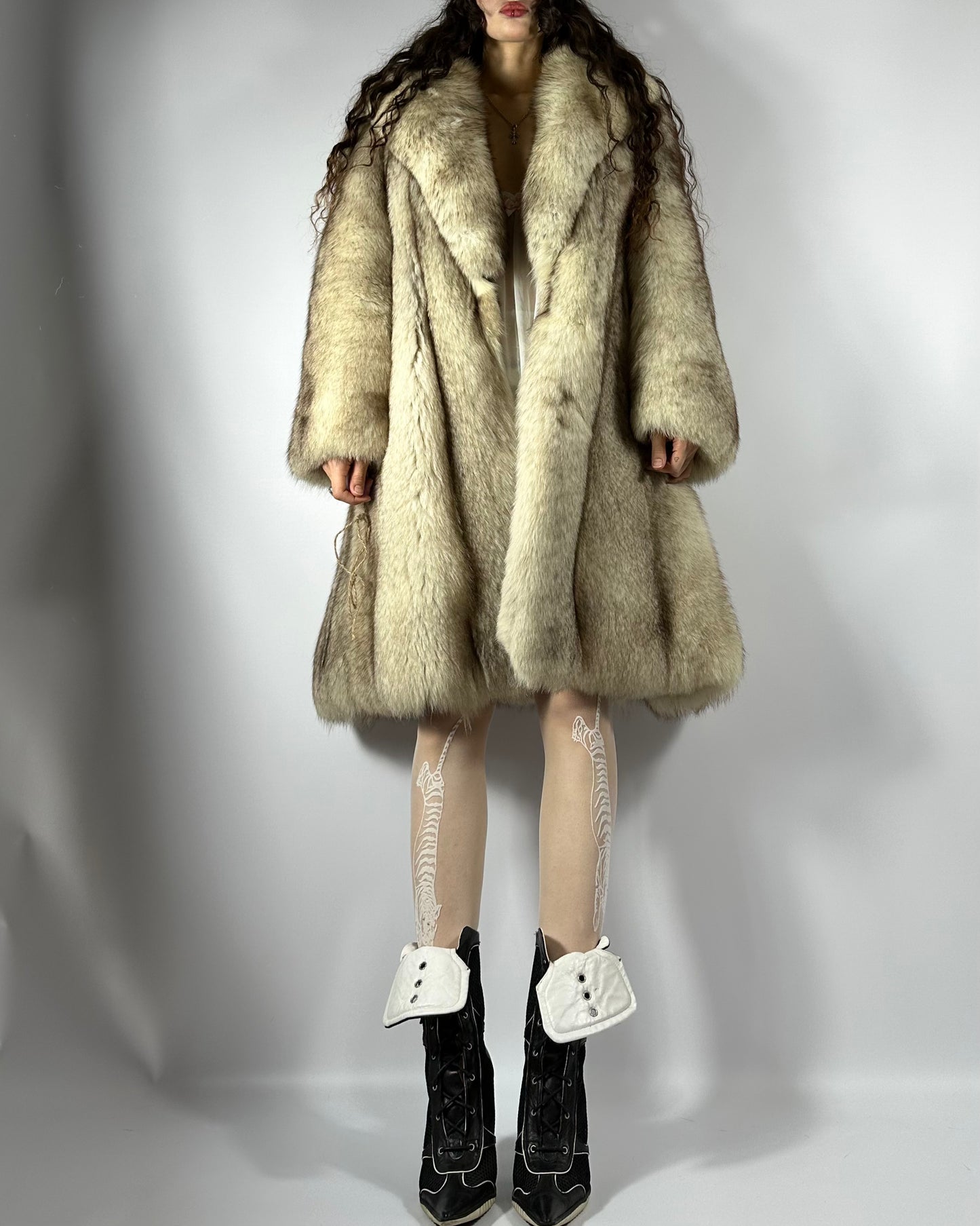 Vintage Arctic Fox Fur Coat
