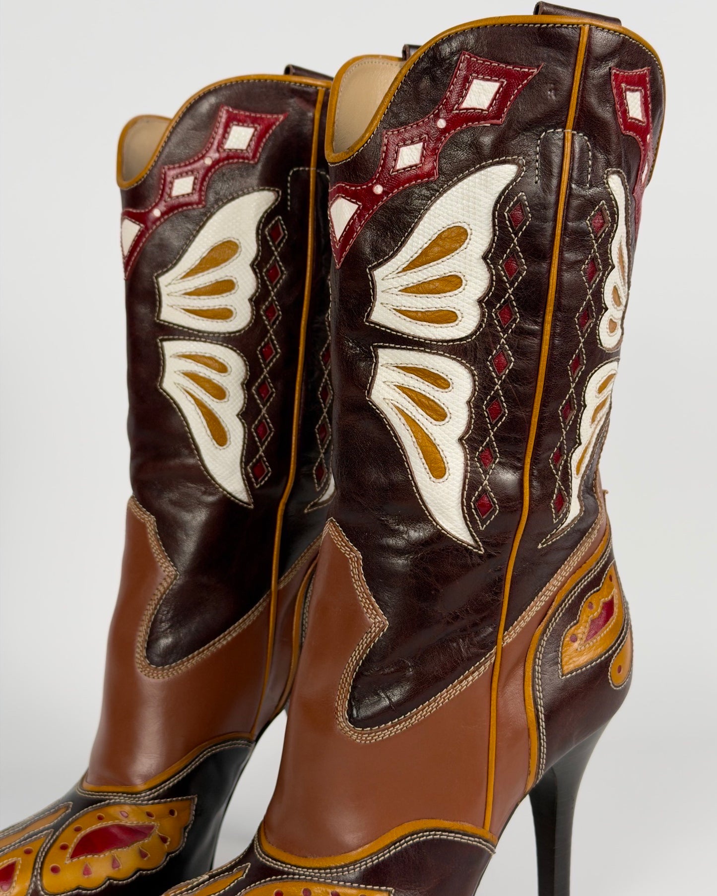 D&G SS04 Cowboy Butterfly Boots — 37