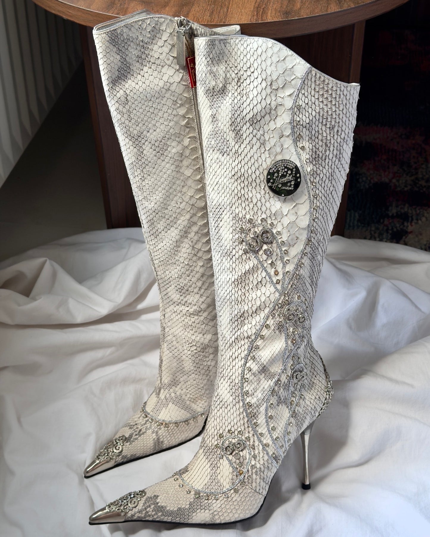 Hamlet Couture Italian Python Boots