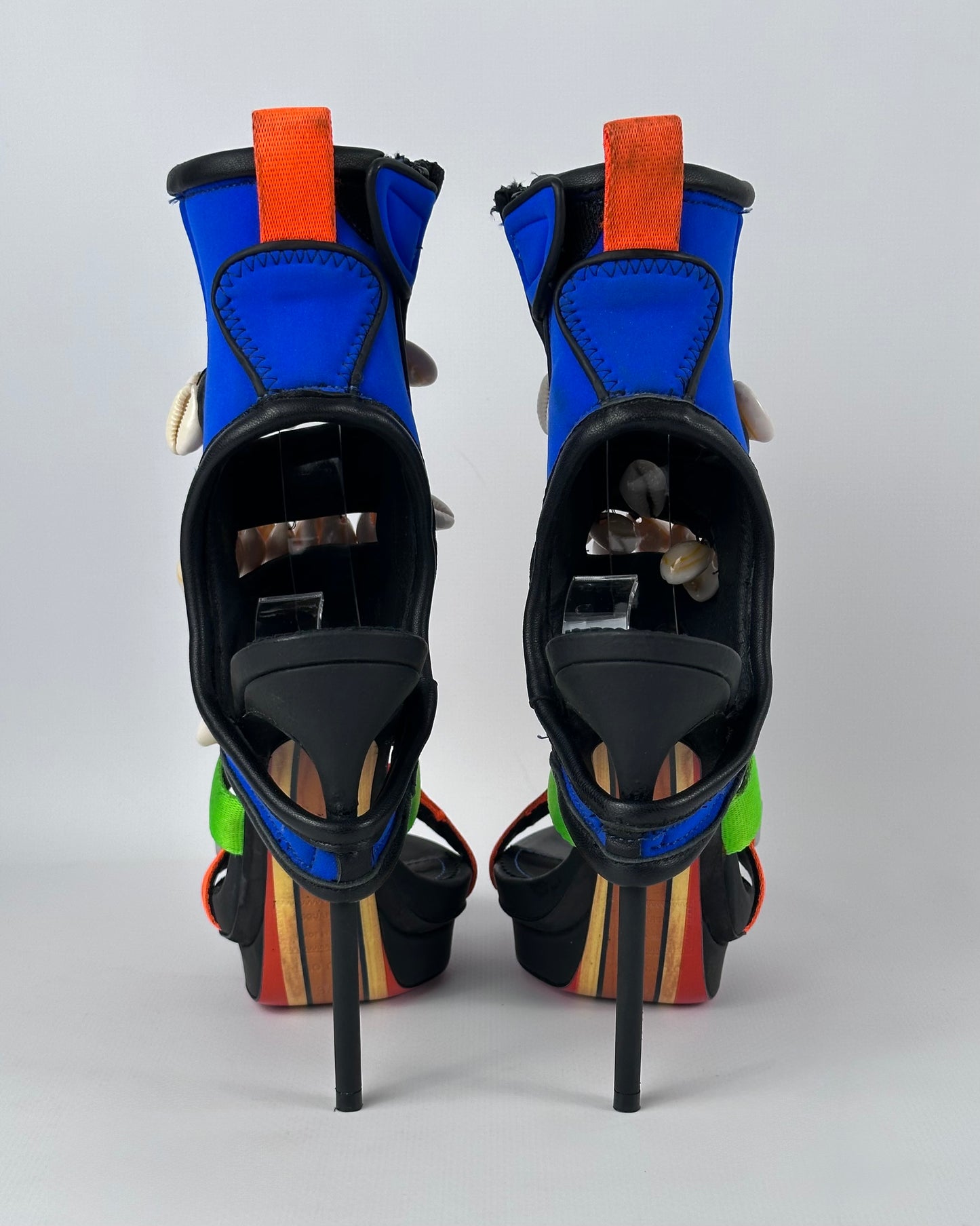 Dsquared Spring 2016 “Surfer’s Paradise” Seashell Heels — 38