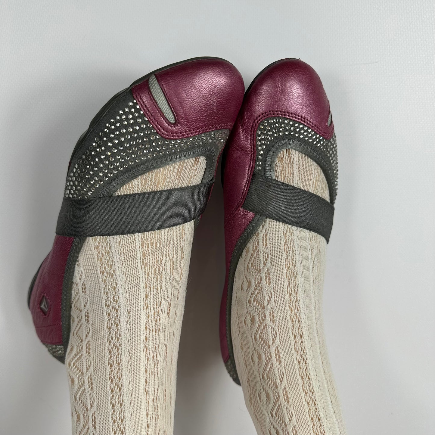Vintage Leather Clarks Ballet Rhinestone Flats 37.5/38