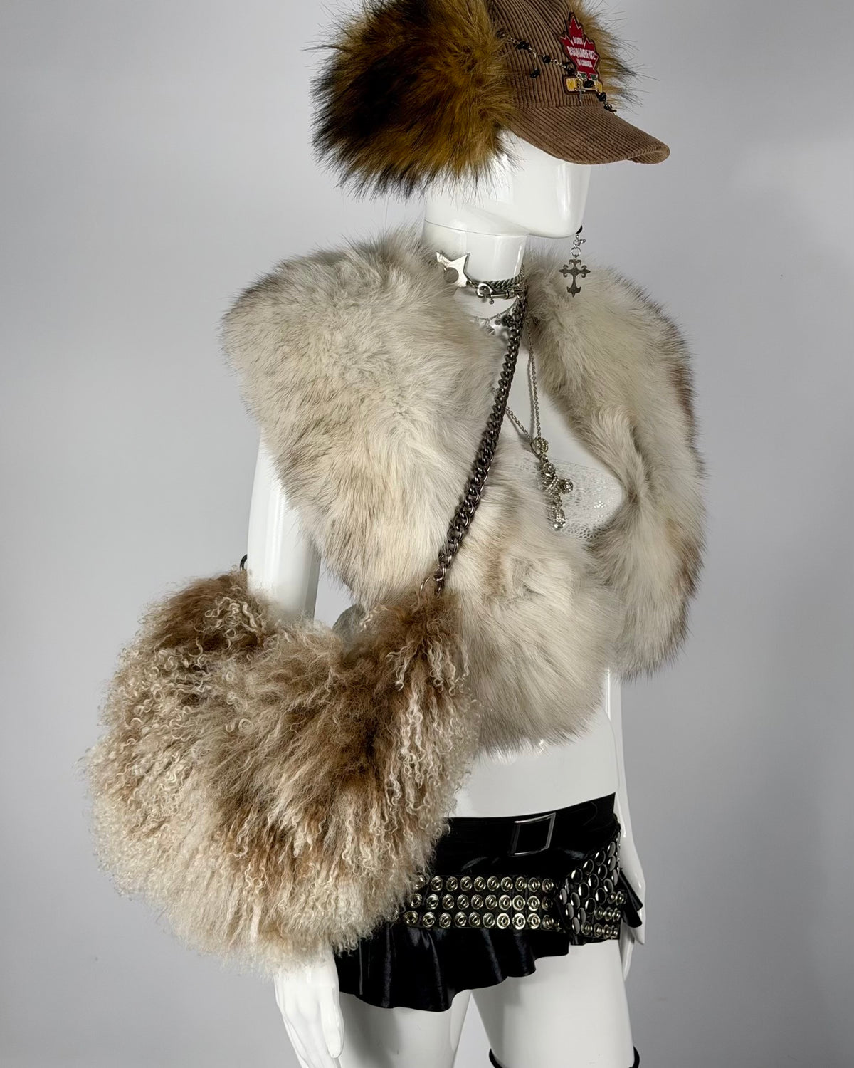 Vintage Llama Fur Bag