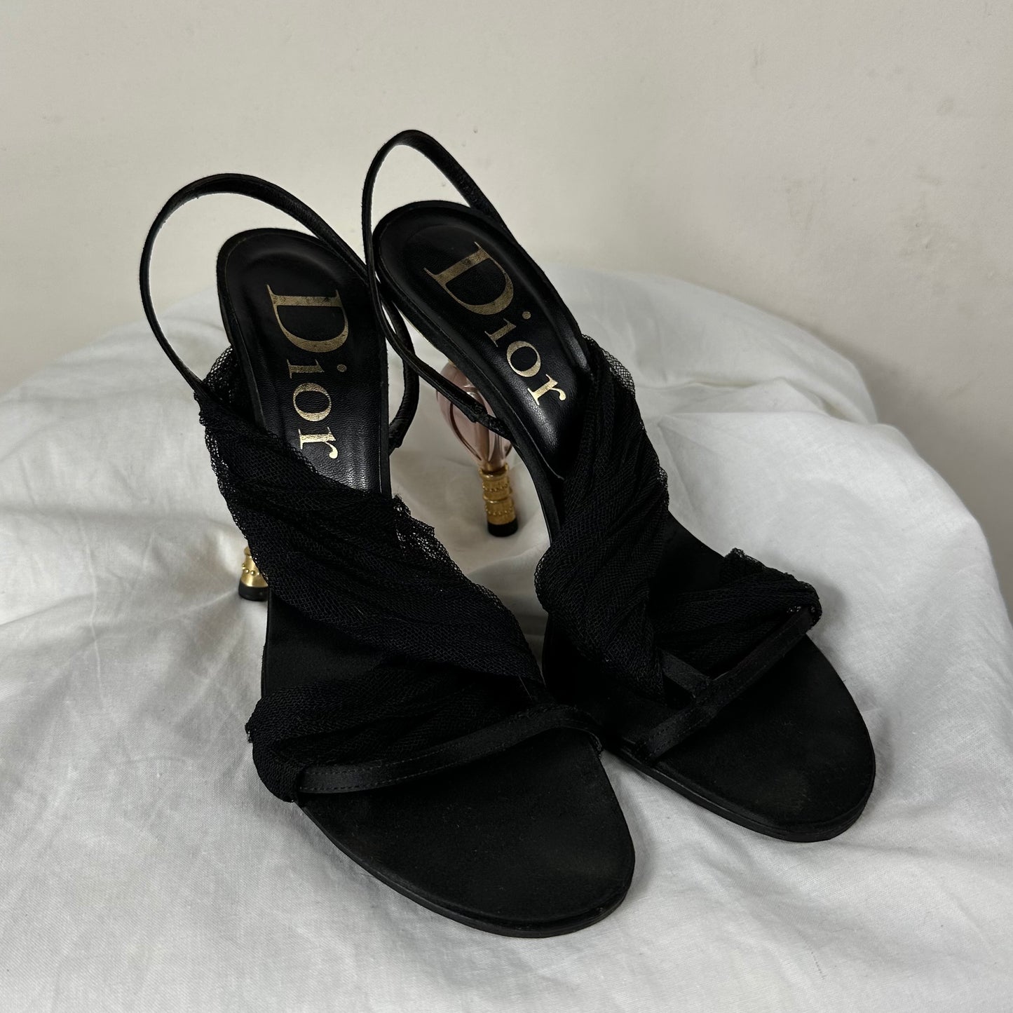 Dior 2000s Perfume Sculpted Heels 36/37