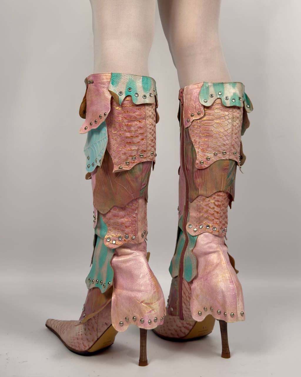 El Dantes Rare Vintage Exotic Leather Boots — 40/41