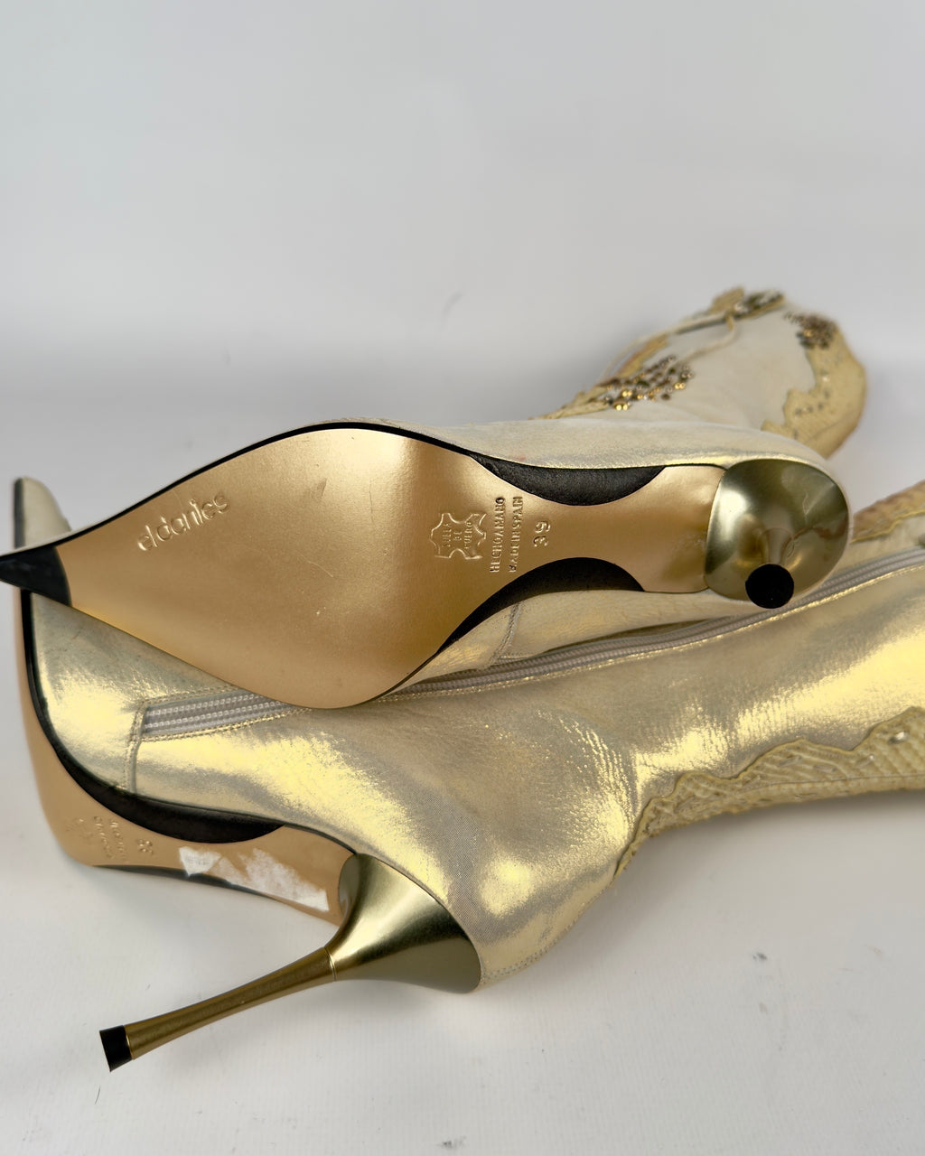 El Dante’s Couture Vintage Python Boots — 38/39
