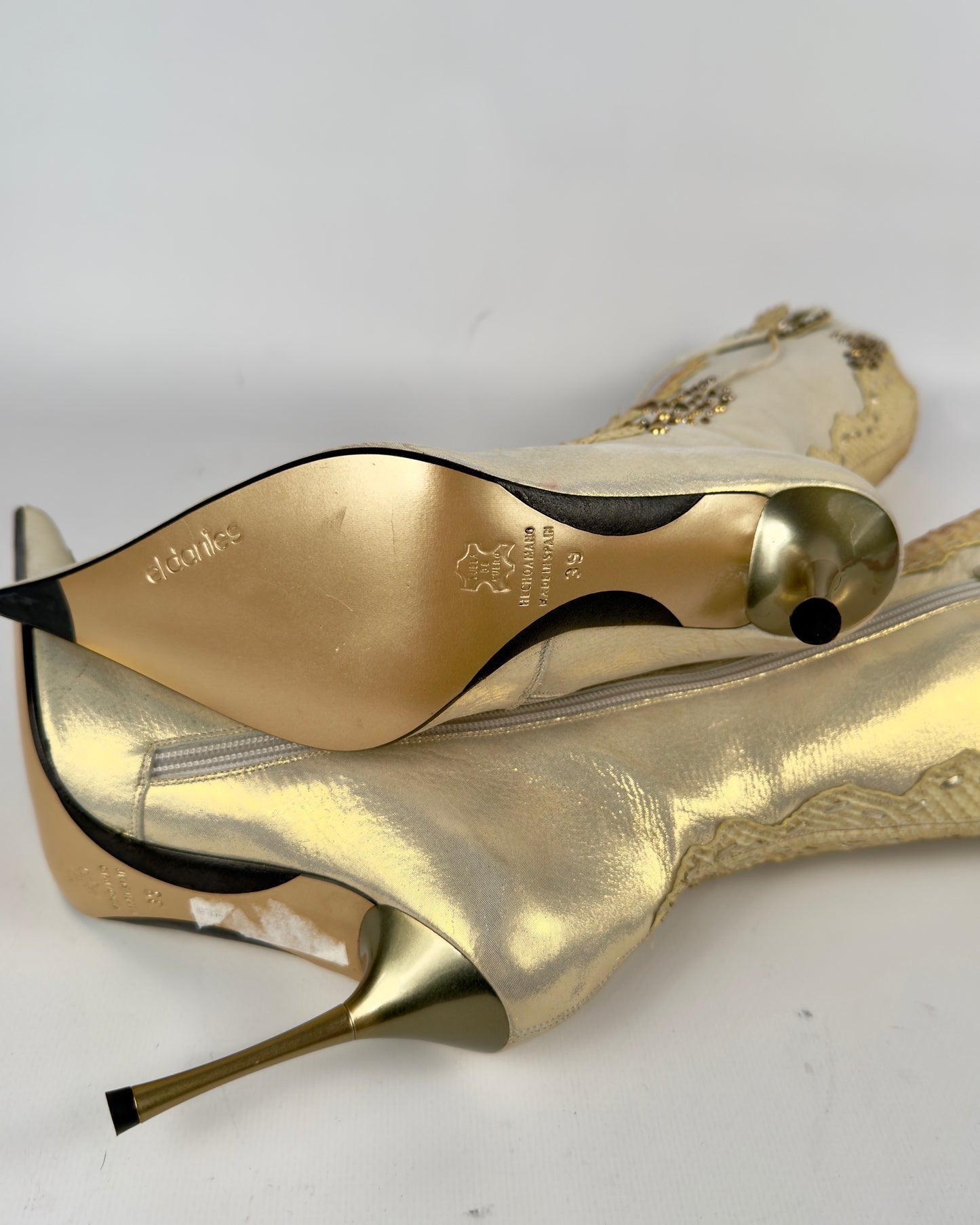 El Dante’s Couture Vintage Python Boots — 38/39