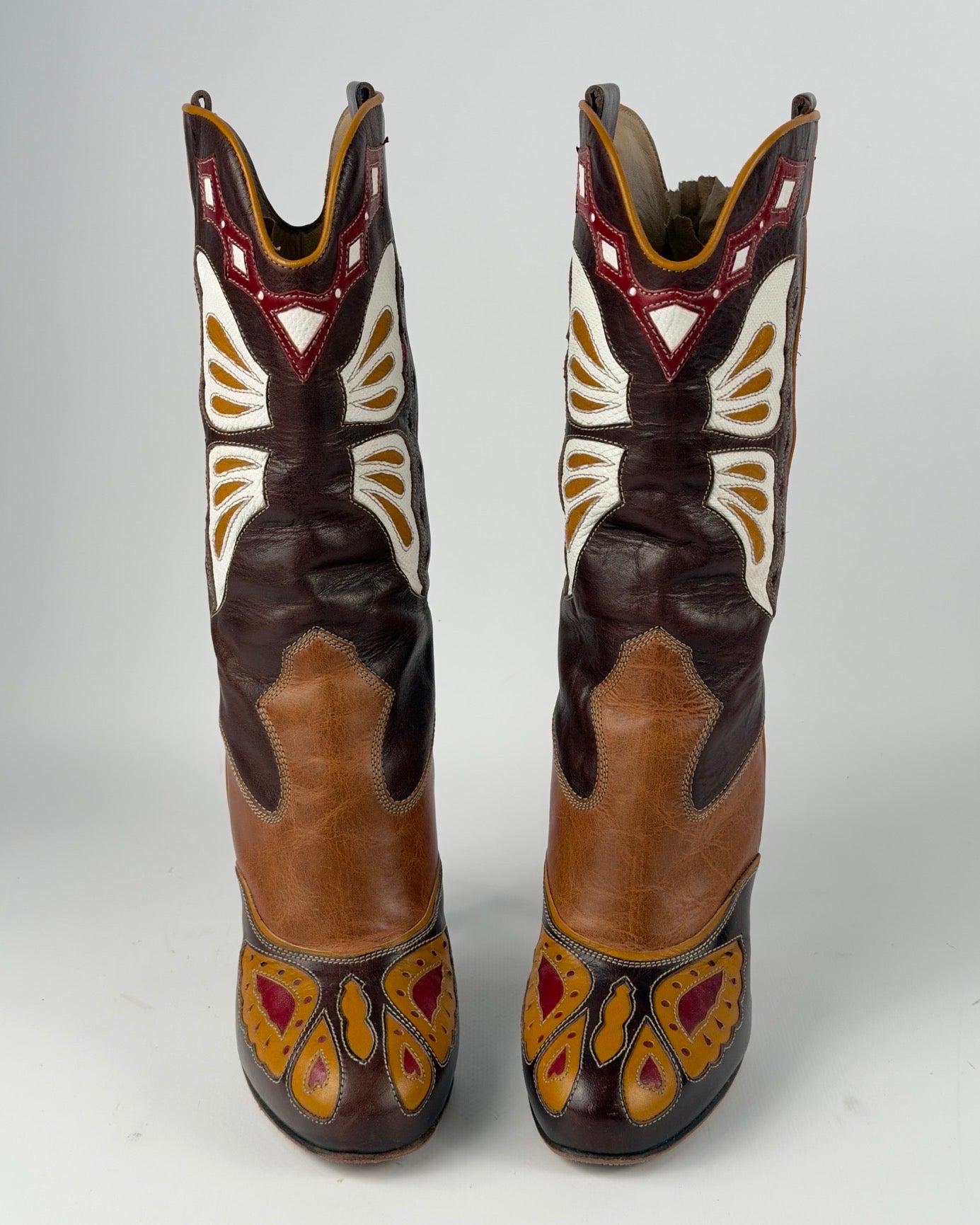 D&G SS 04 Cowboy Butterfly Boots — 36