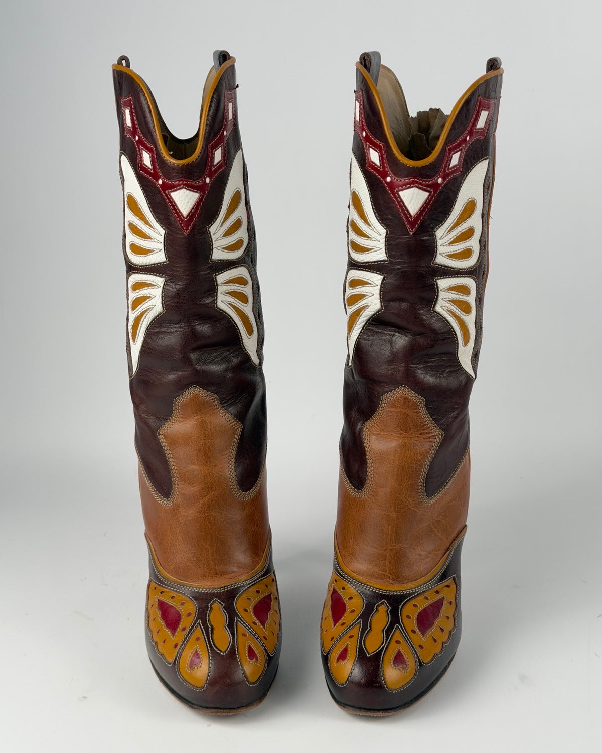 D&G SS 04 Cowboy Butterfly Boots — 38/39
