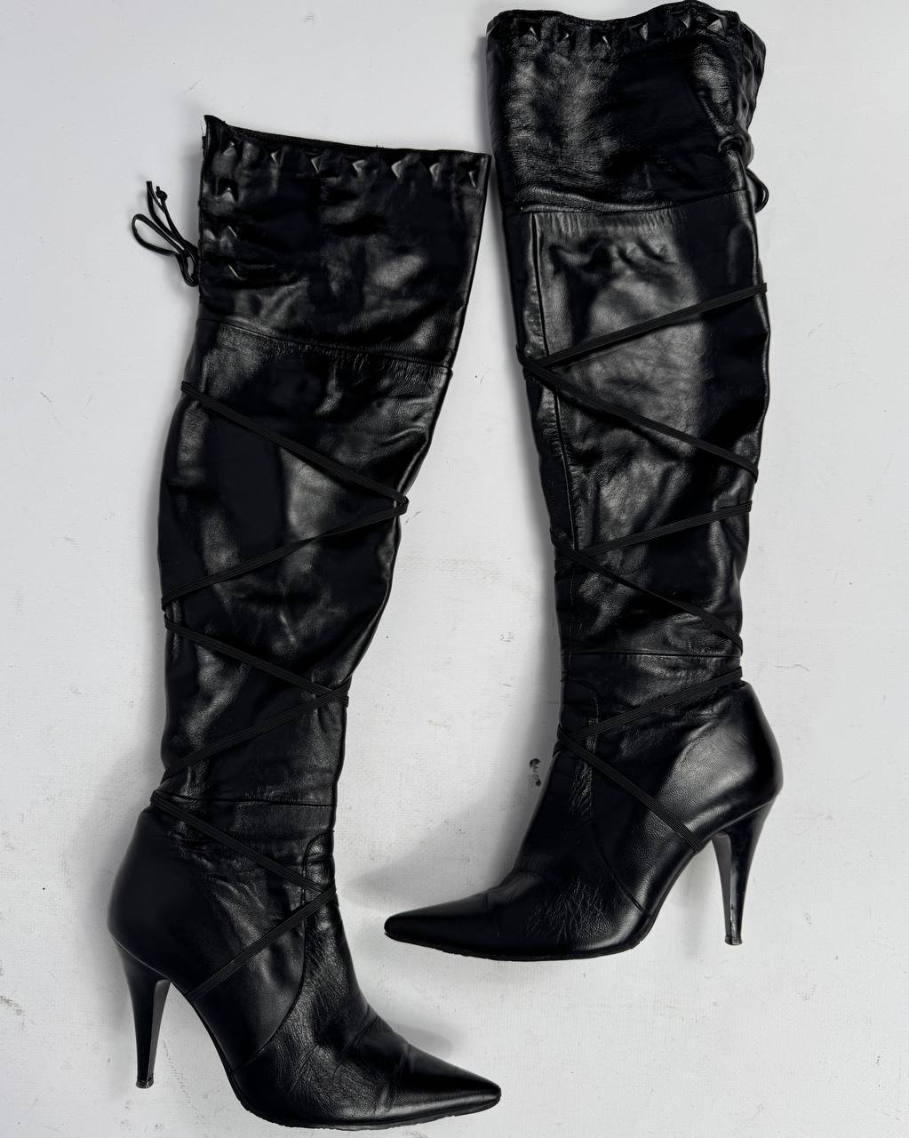 Vintage Italian Leather Boots — 37/38