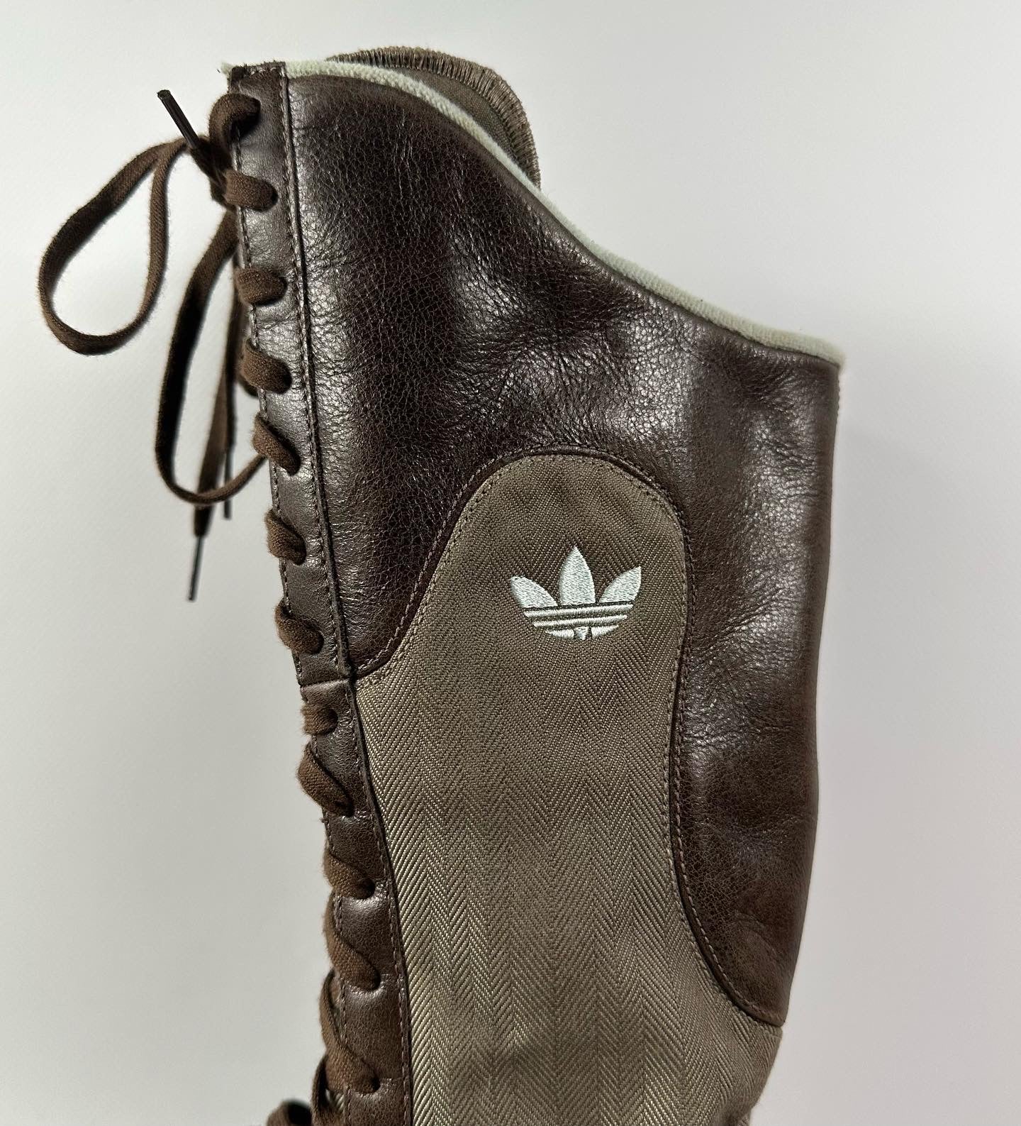 Rare Vintage Adidas Midiru High Boxing Leather Boots Y2K