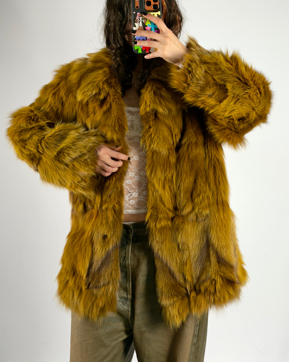 Vintage Fox Fur Jacket — S/L