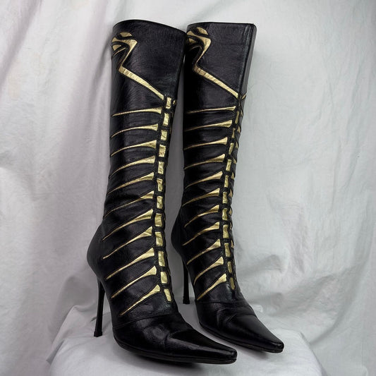 Roberto Cavalli fall/winter 2000 Spine Boots