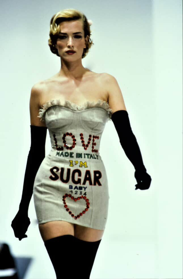 Dolce Gabbana S/S 1992 Runway Jute Corset Dress darina`s garms Dolce Gabbana S/S 1992 Runway Jute Corset Dress darina`s garms