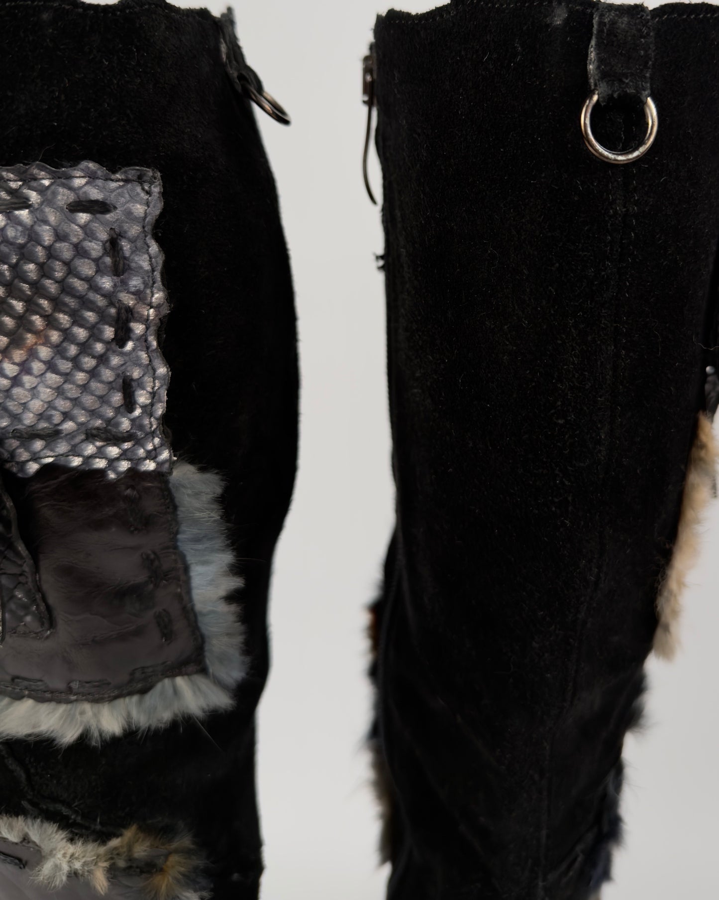 El Dante’s Couture Vintage Cargo Boots — 36