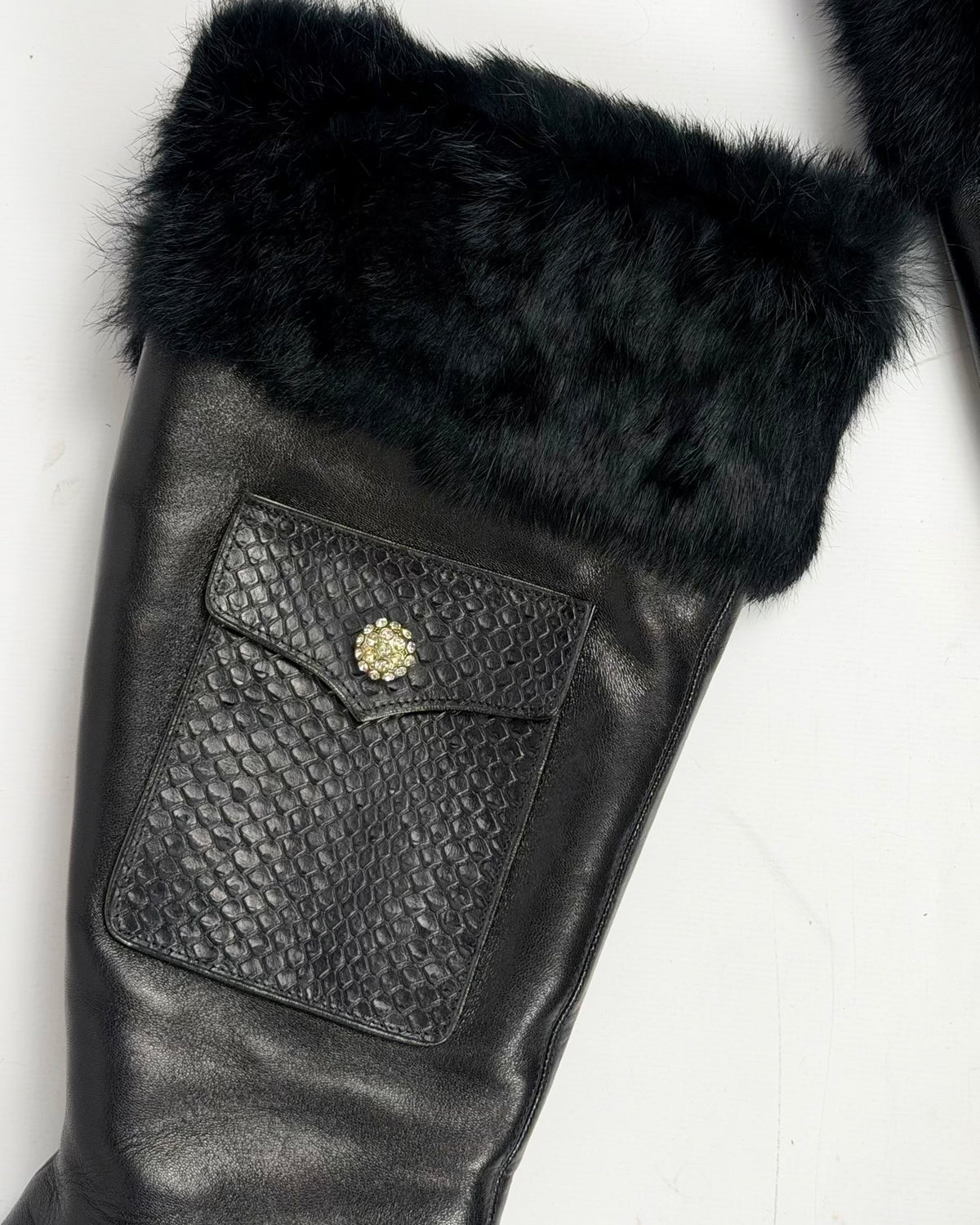 Vintage Italian Leather Boots — 39