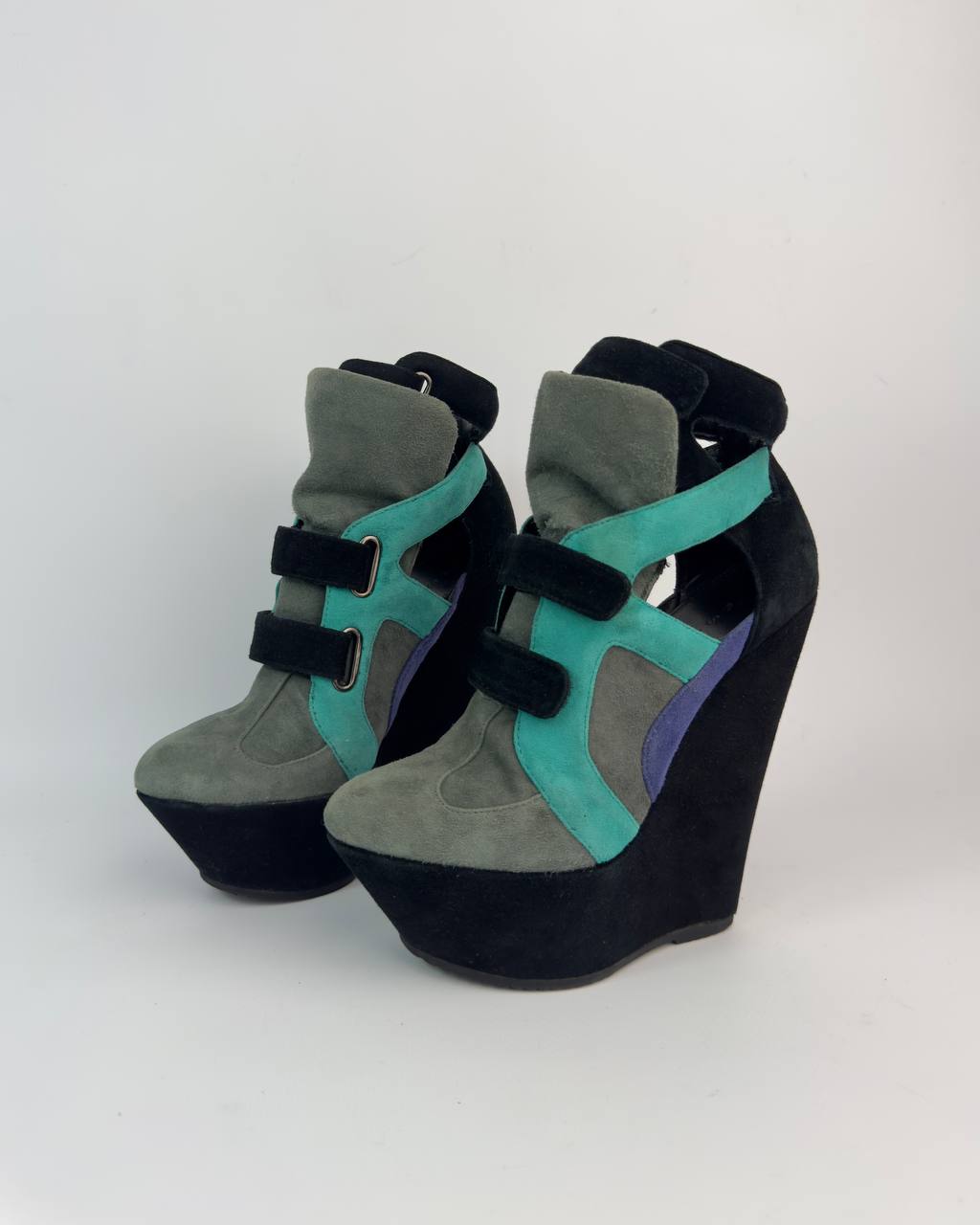 Casadei Vintage Wedge Boots — 36/36.5