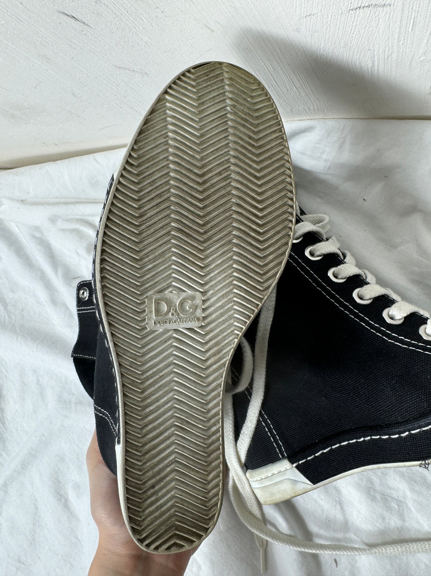 Dolce Gabbana Vintage Wedge Sneakers 38.5