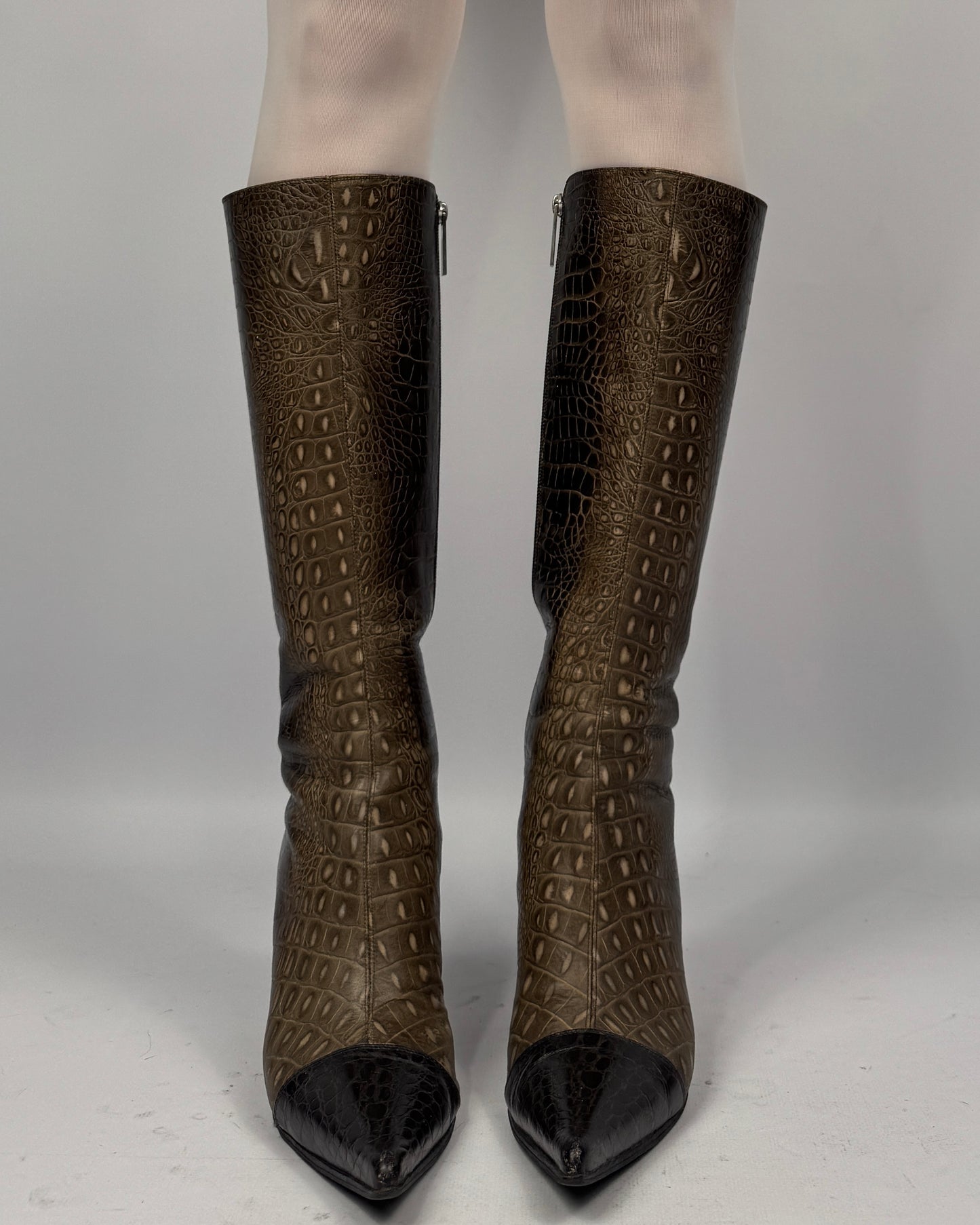 Vintage Italian Leather Boots — 39