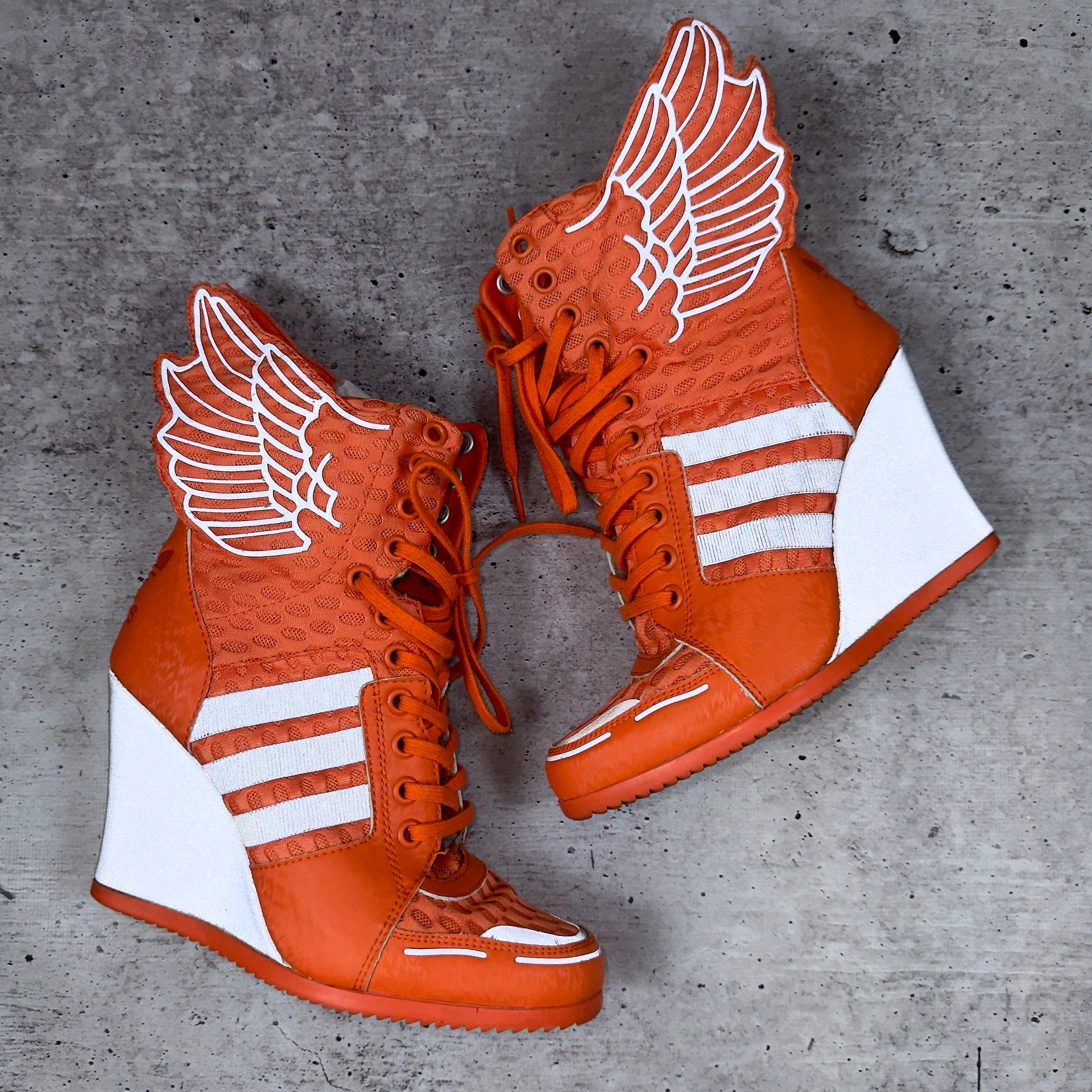 Adidas x Jeremy Scott Angel Reflective Wings Wedge Sneakers 38/38.5 –  darina`s garms