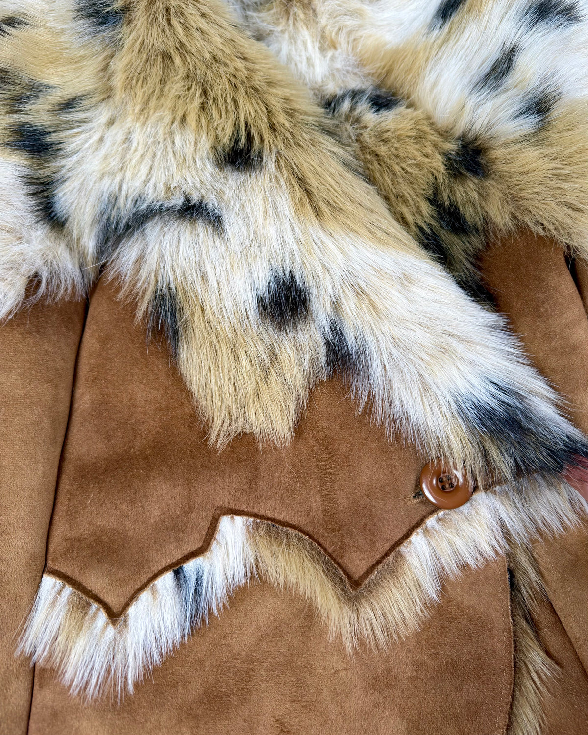 Vintage Faux Fur Jacket — S/M