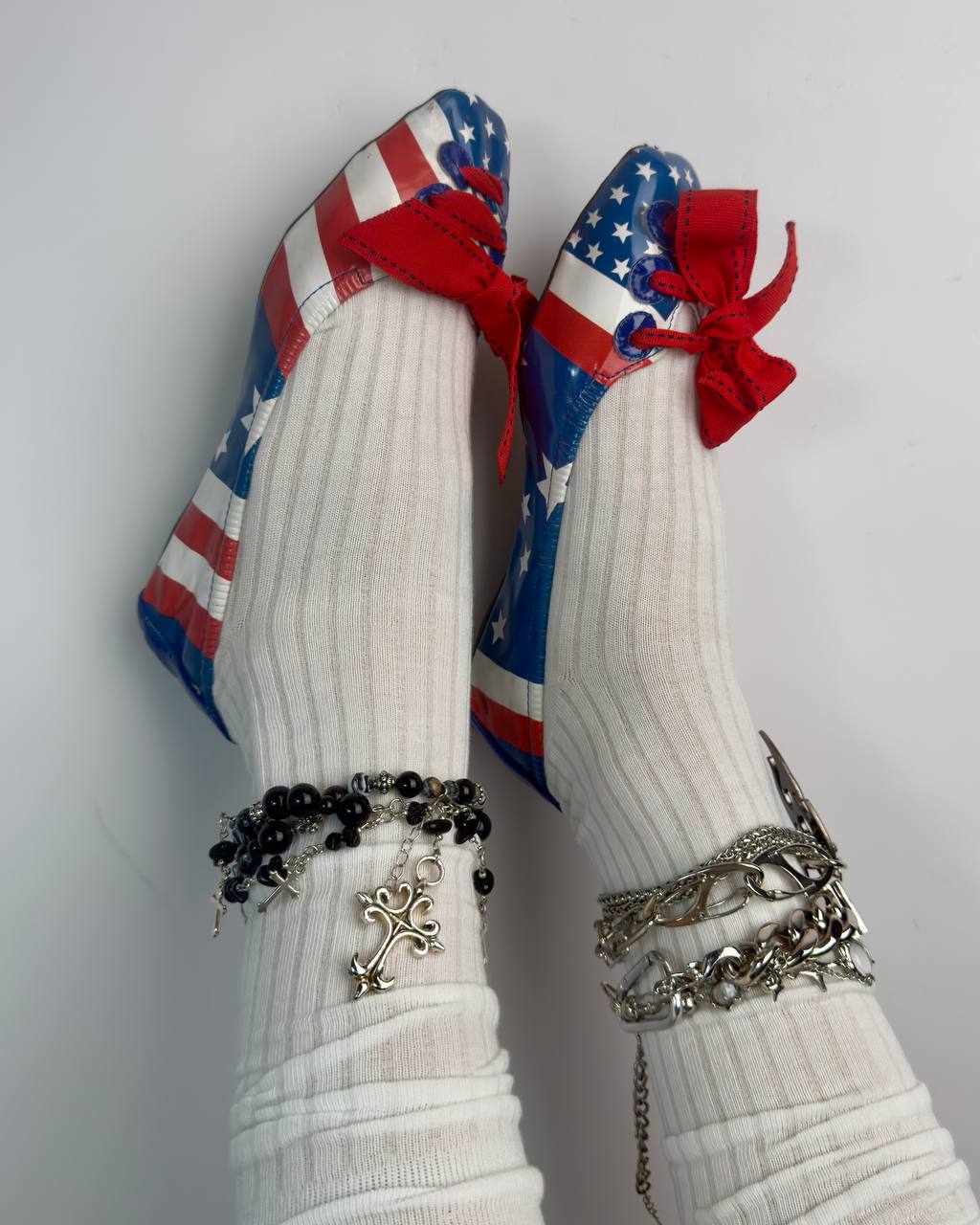 Vintage “Flag” Ballet Flats — 36/36.5