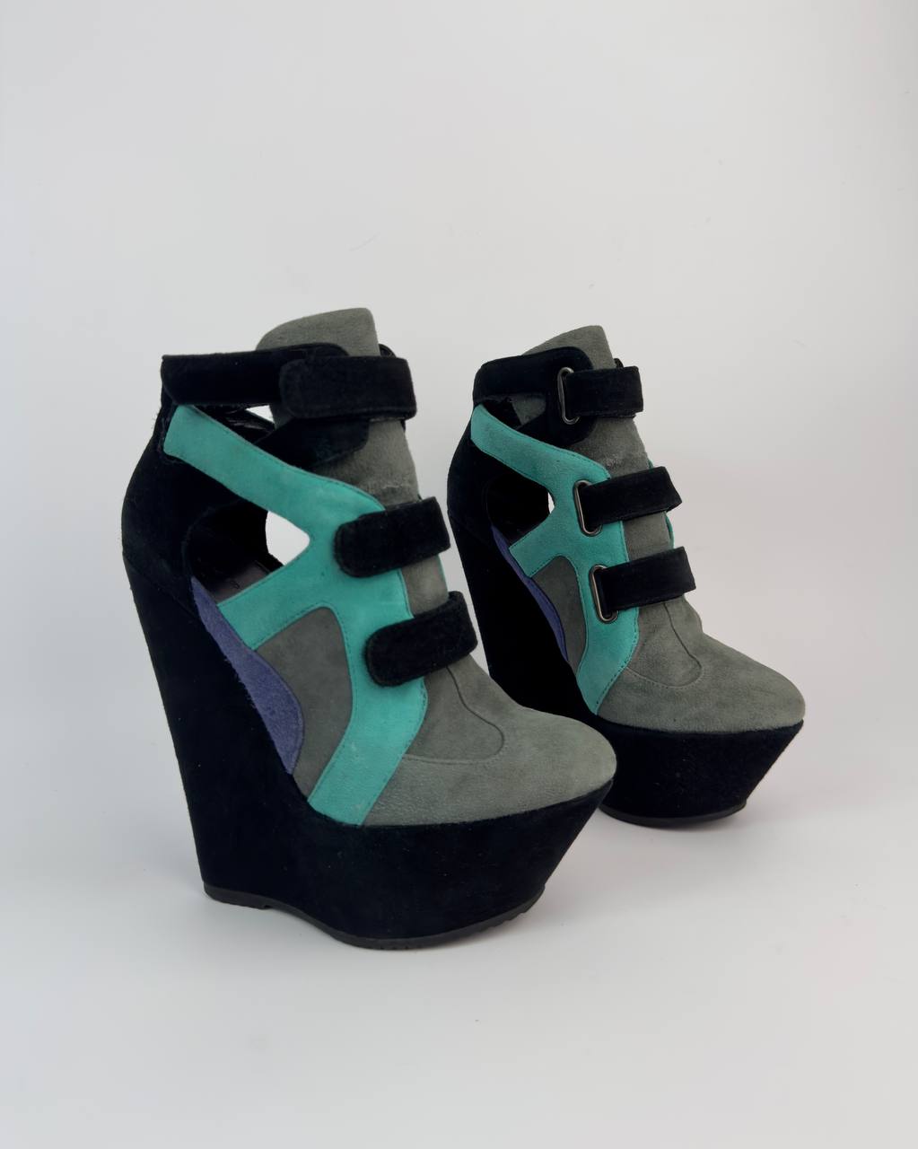 Casadei Vintage Wedge Boots — 36/36.5