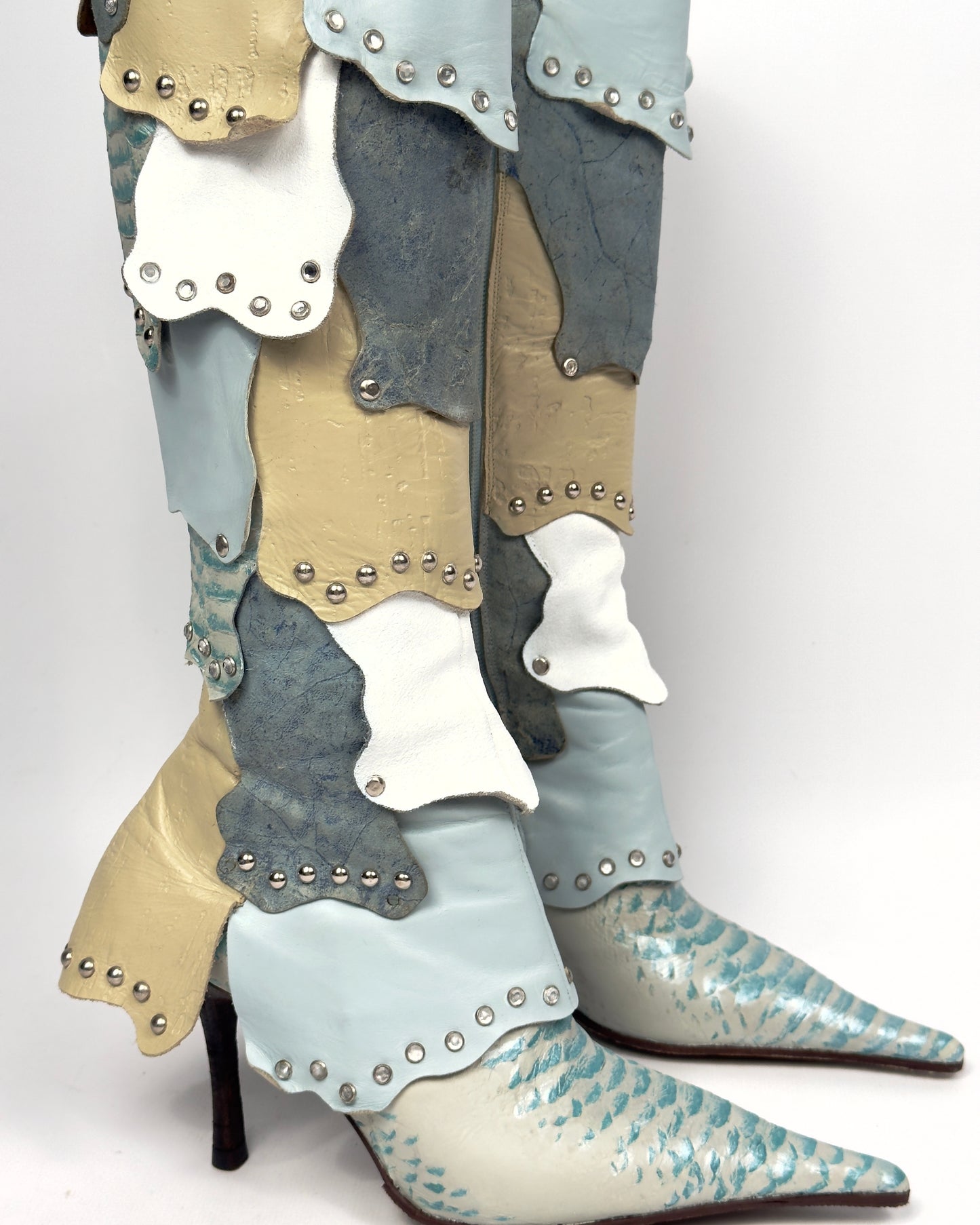 El Dante’s Rare Vintage Exotic Leather Boots — 37