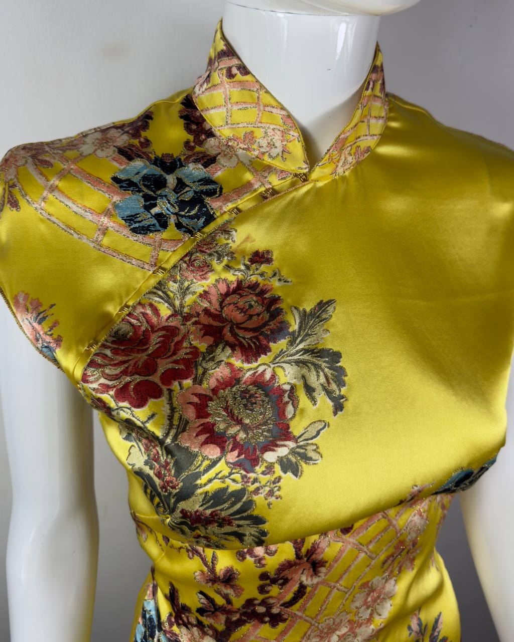 Roberto Cavalli S/S2003 Iconic Chinoiserie Silk Dress