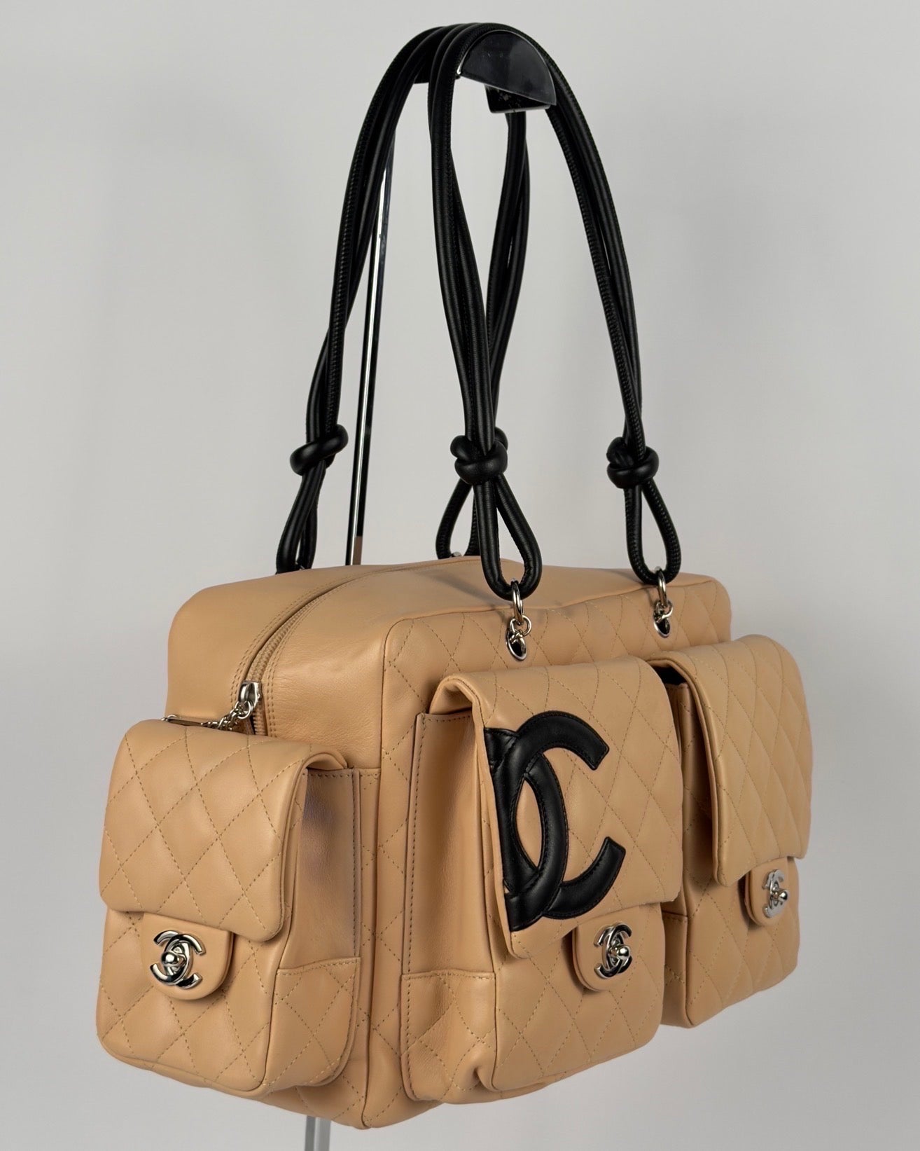 Chanel Cambon 2005 Multipocket Reporter Vintage Bag