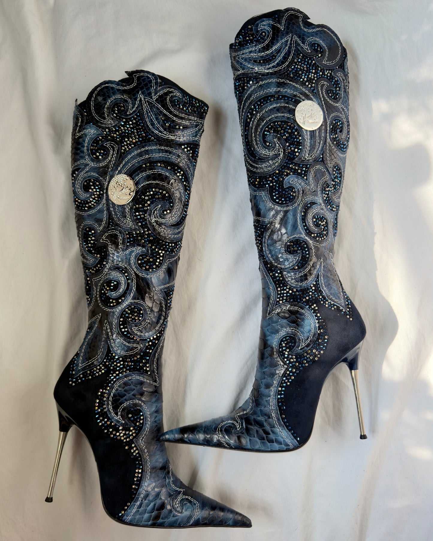 Hamlet Couture Italian Python Boots
