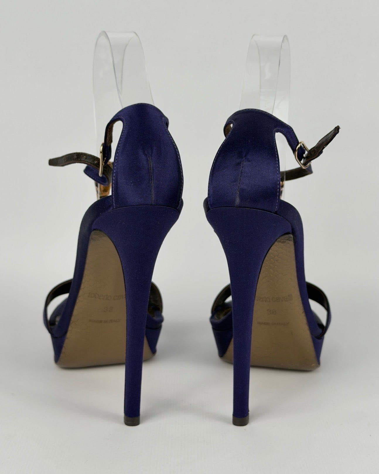 Roberto Cavalli Snake Heels — 38
