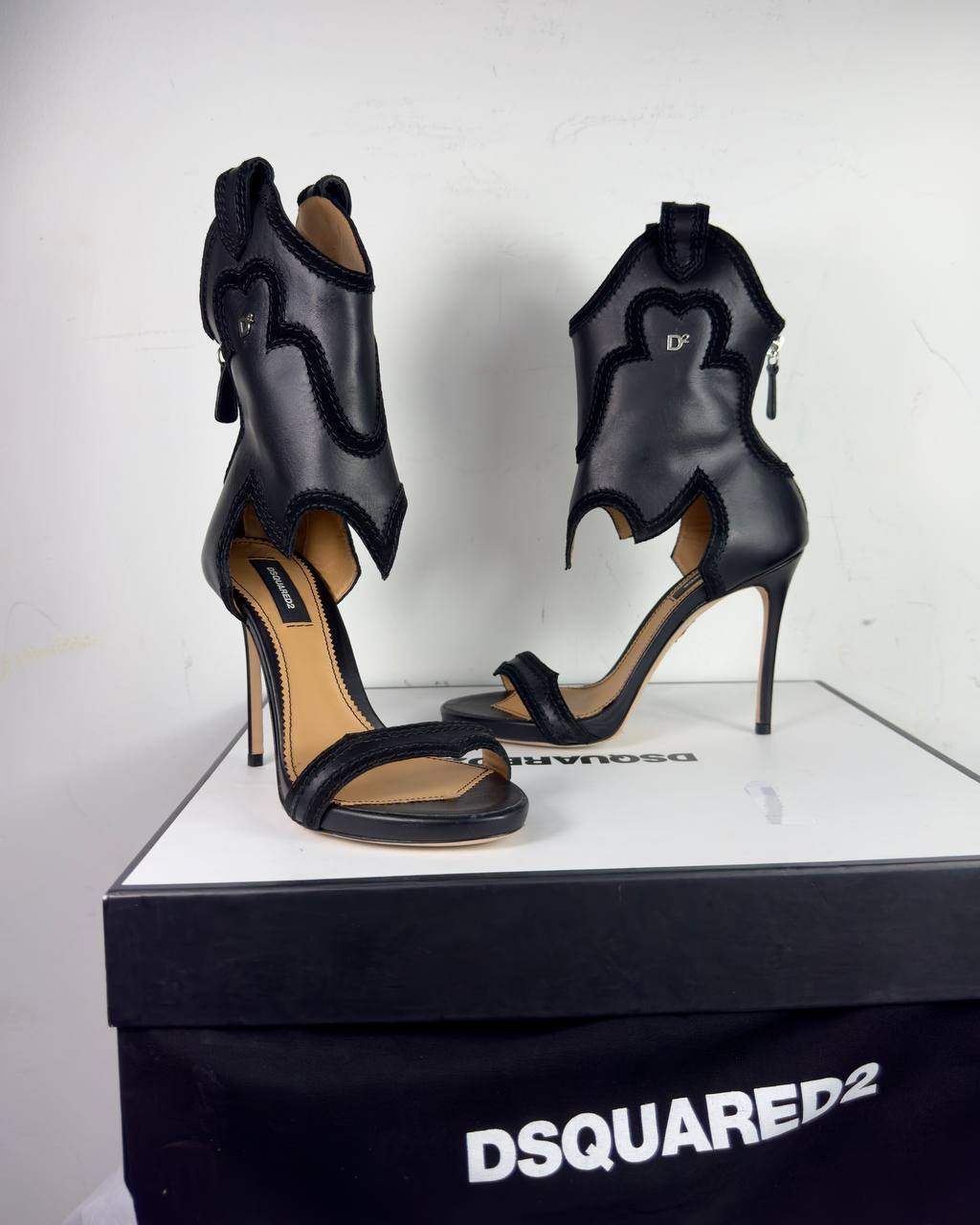 Dsquared2 Rodeo Girl Cowboy Heels 37 & 38 new with box