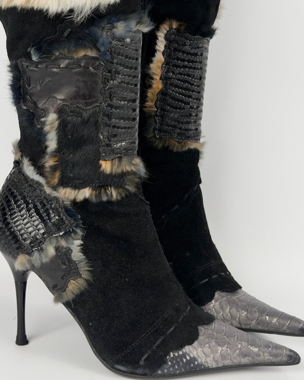 El Dante’s Couture Vintage Cargo Boots — 36